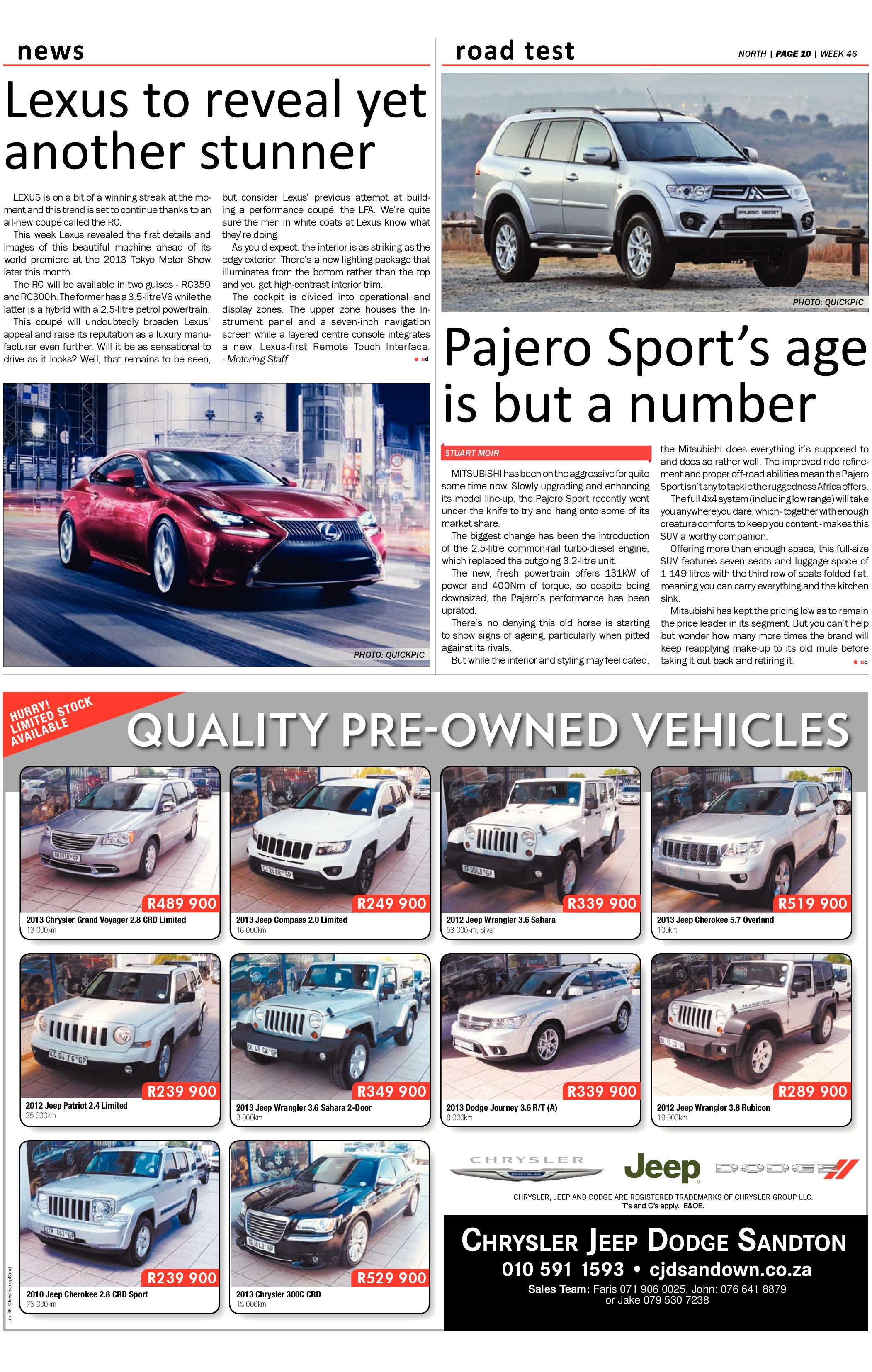 Sandton Chronicle 15 November 2013 page 24