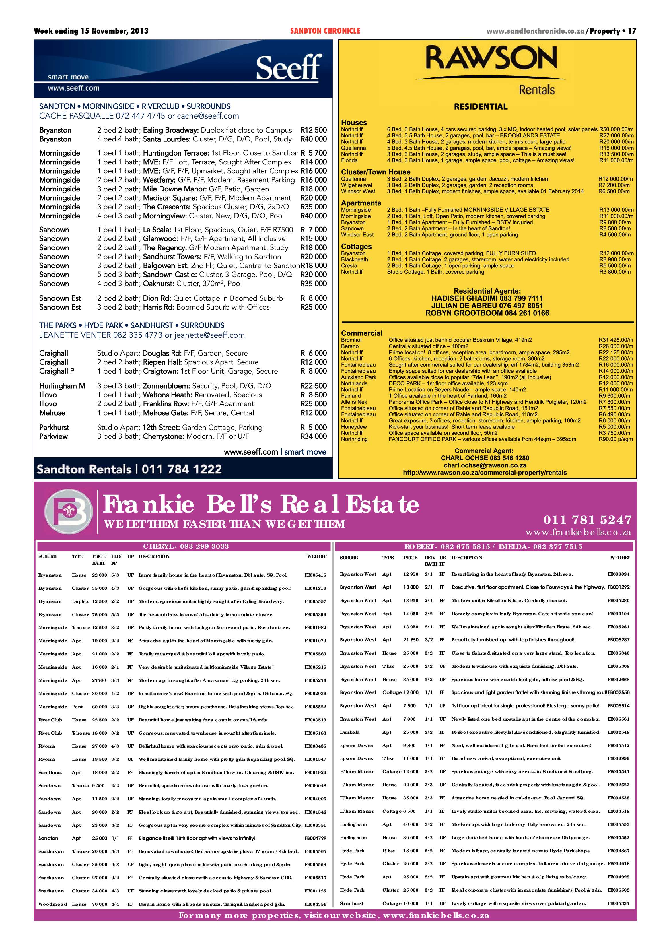 Sandton Chronicle 15 November 2013 page 37