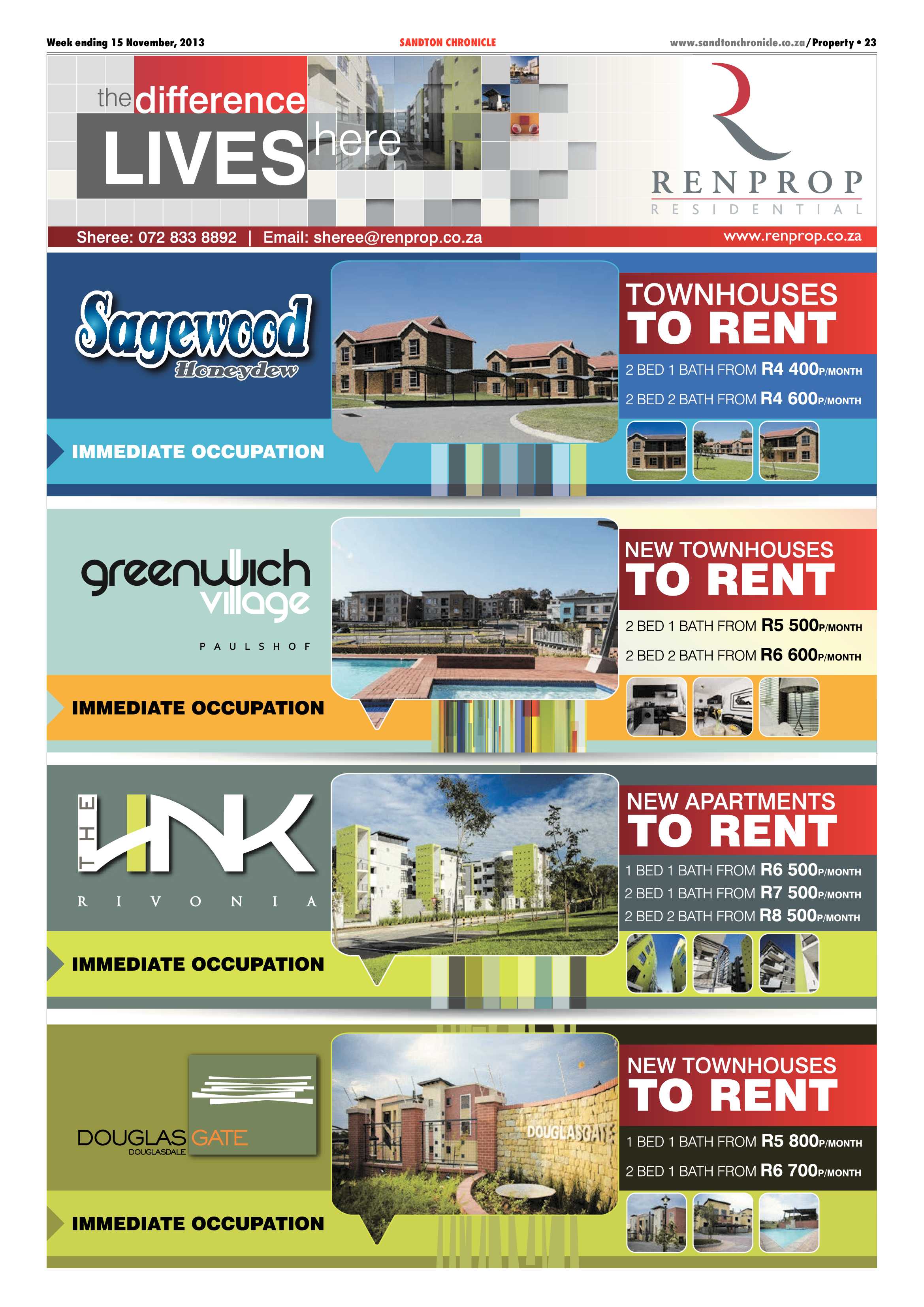 Sandton Chronicle 15 November 2013 page 43