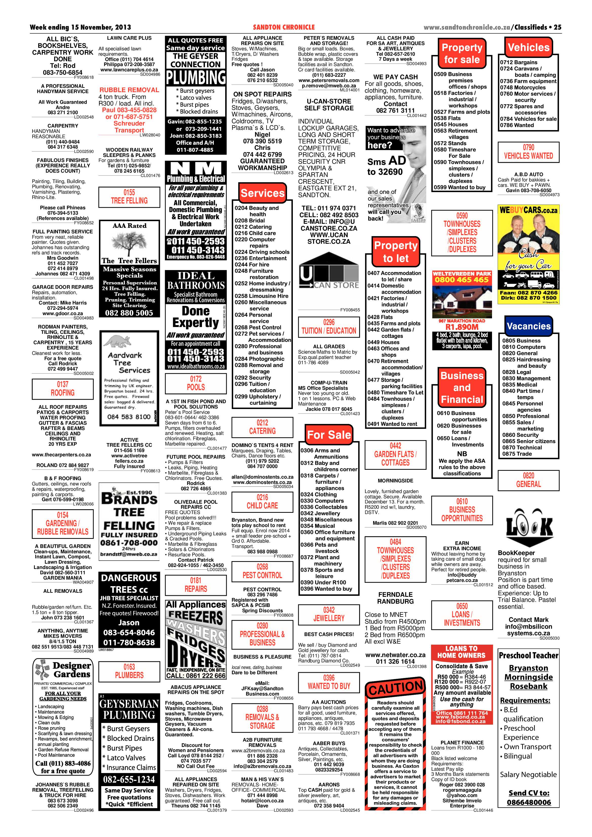 Sandton Chronicle 15 November 2013 page 45
