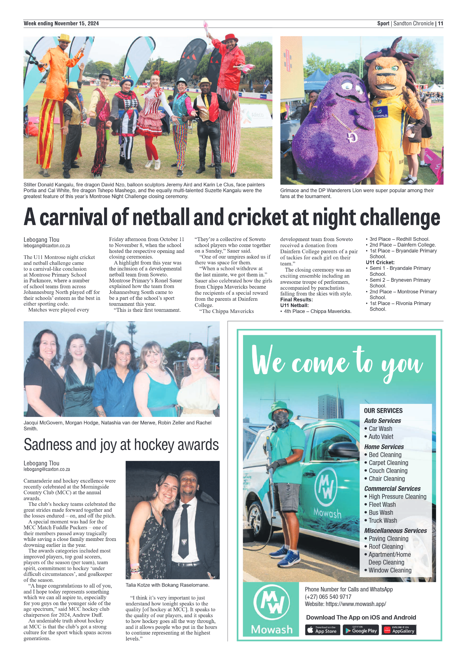 Sandton Chronicle 15 November 2024 page 11