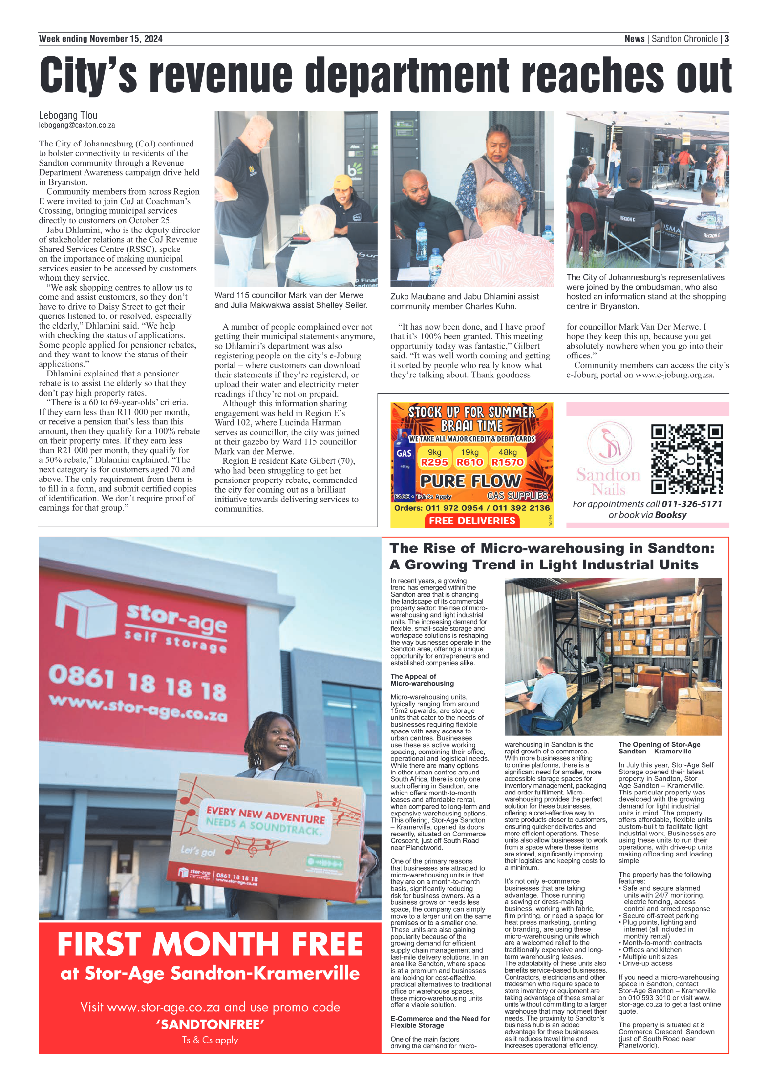 Sandton Chronicle 15 November 2024 page 3