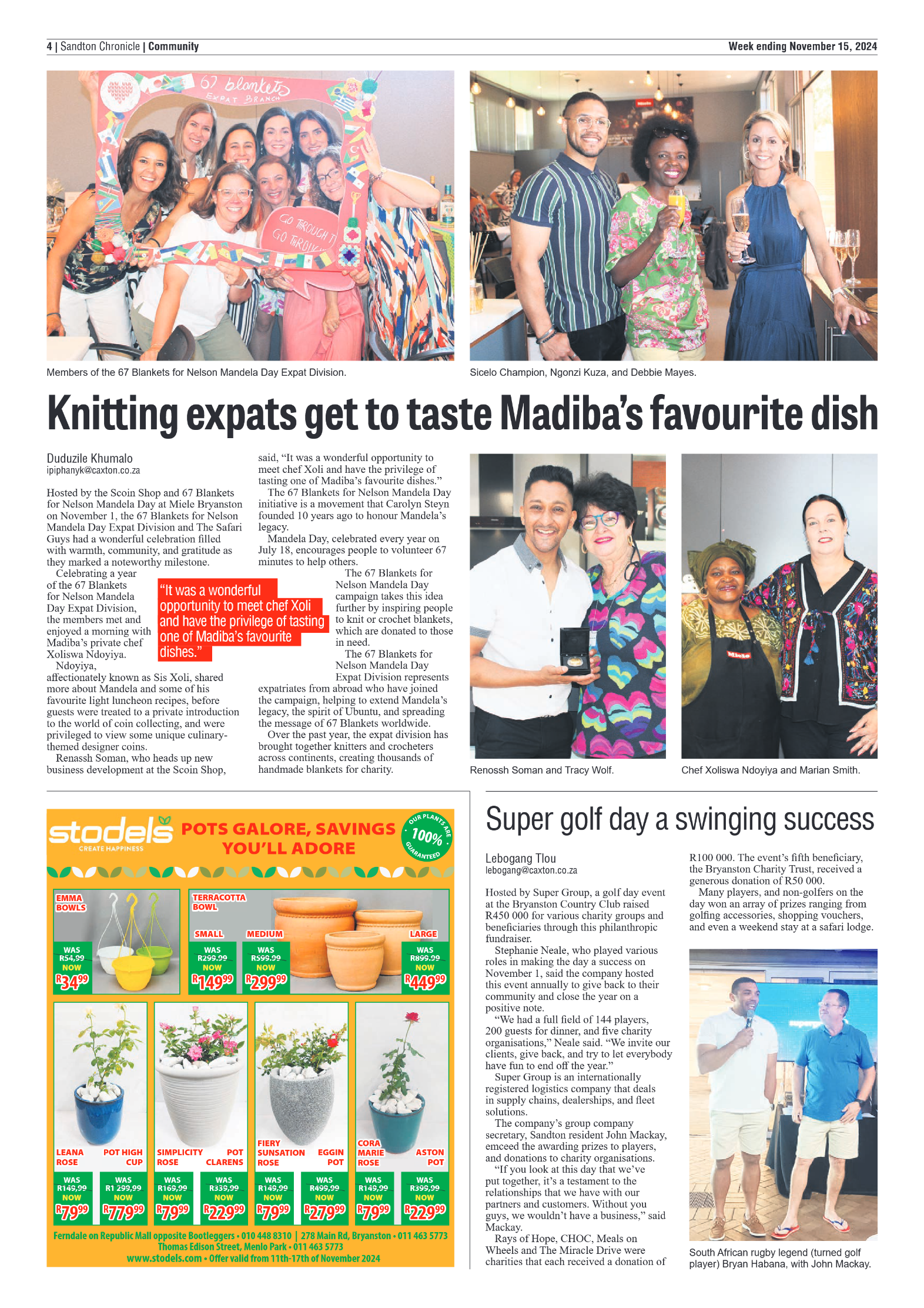 Sandton Chronicle 15 November 2024 page 4
