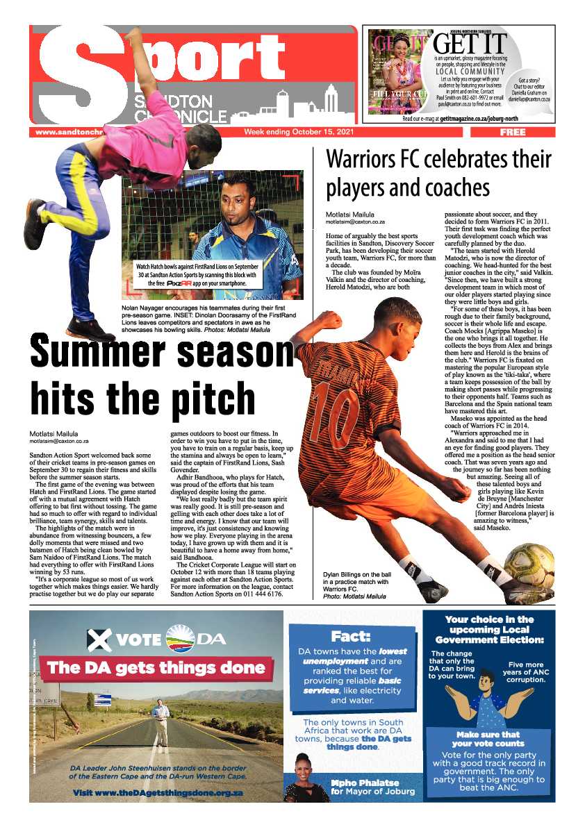 Sandton Chronicle 15 October 2021 page 12