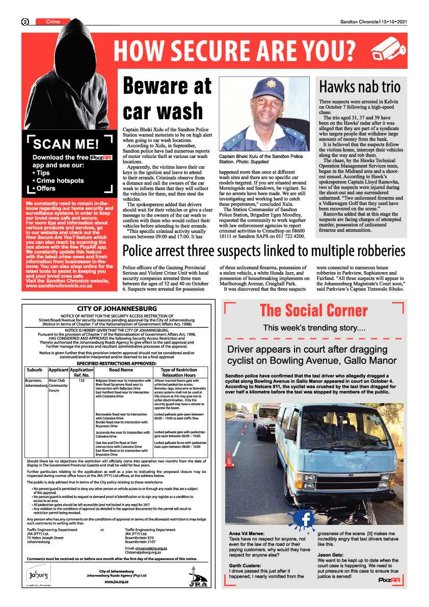 Sandton Chronicle 15 October 2021 page 2