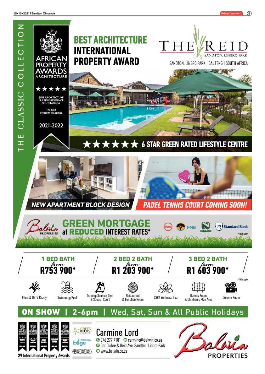 Sandton Chronicle 15 October 2021 page 9