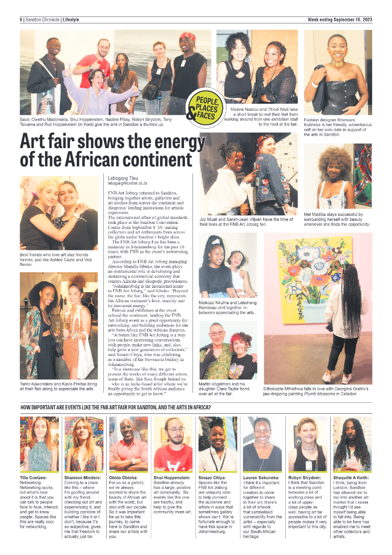 Sandton Chronicle 15 September 2023 page 6