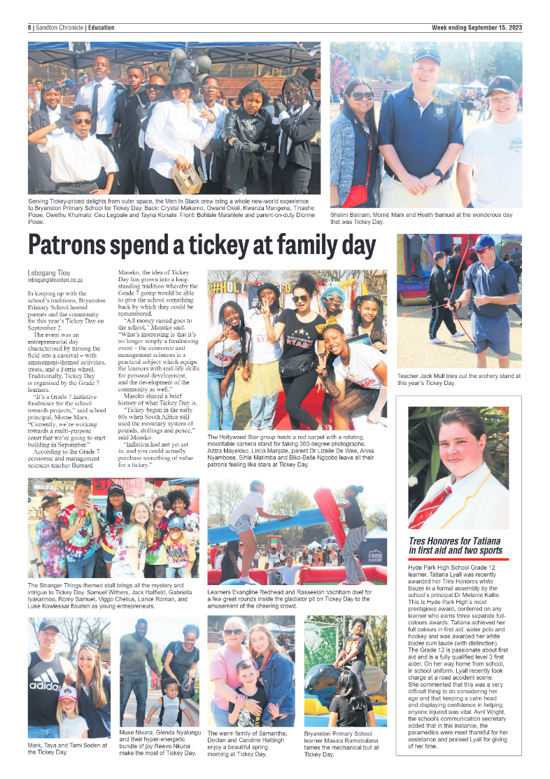 Sandton Chronicle 15 September 2023 page 8