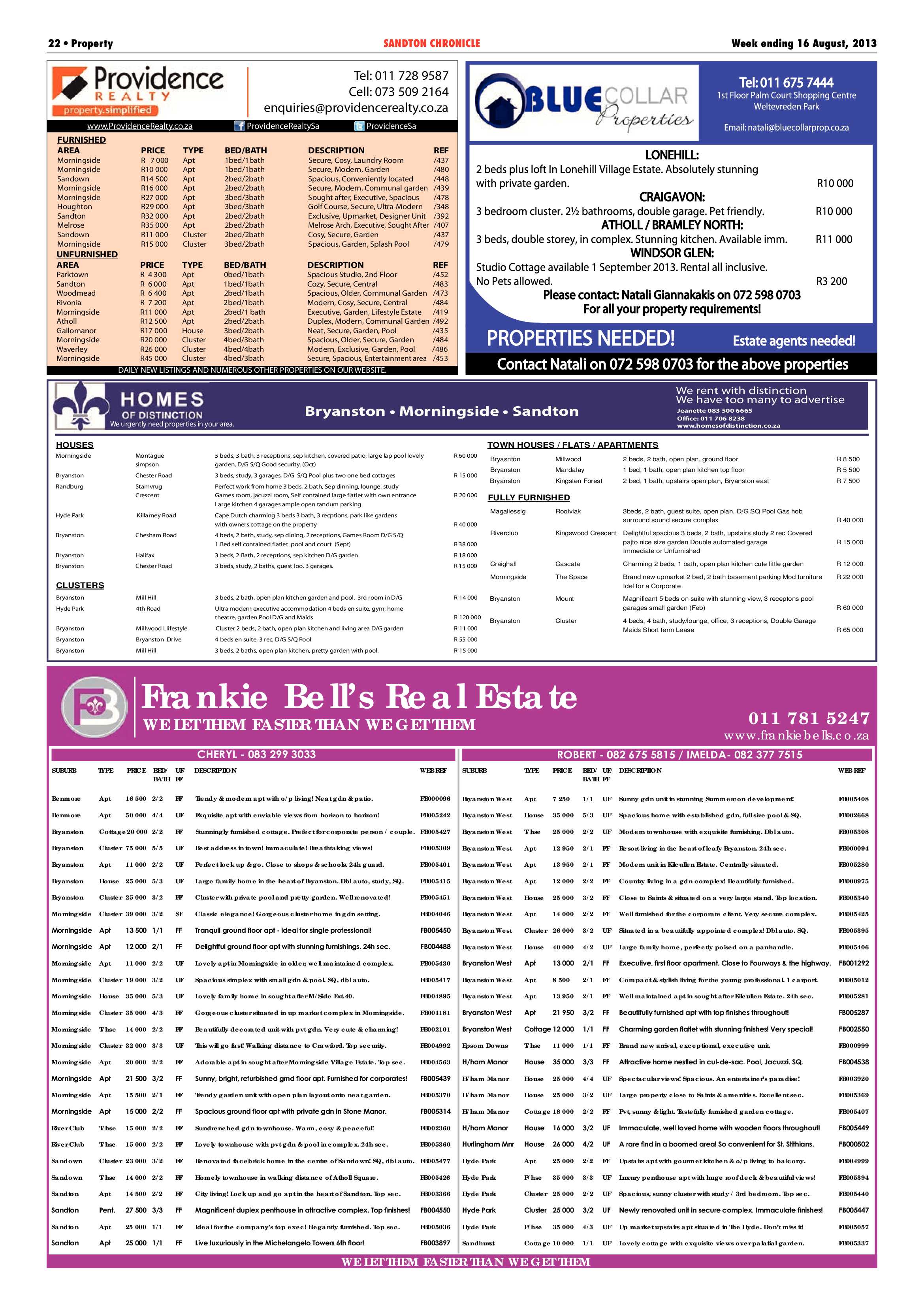 Sandton Chronicle 16 August 2013 page 22