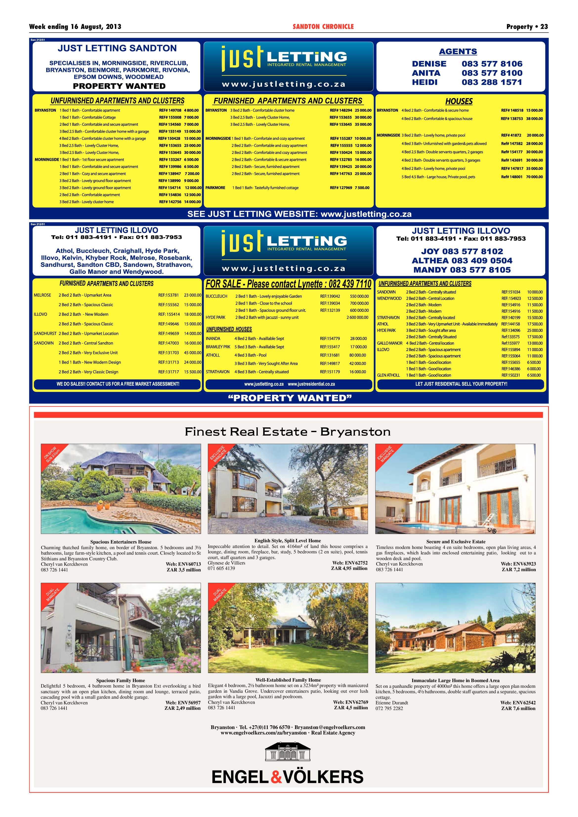 Sandton Chronicle 16 August 2013 page 23