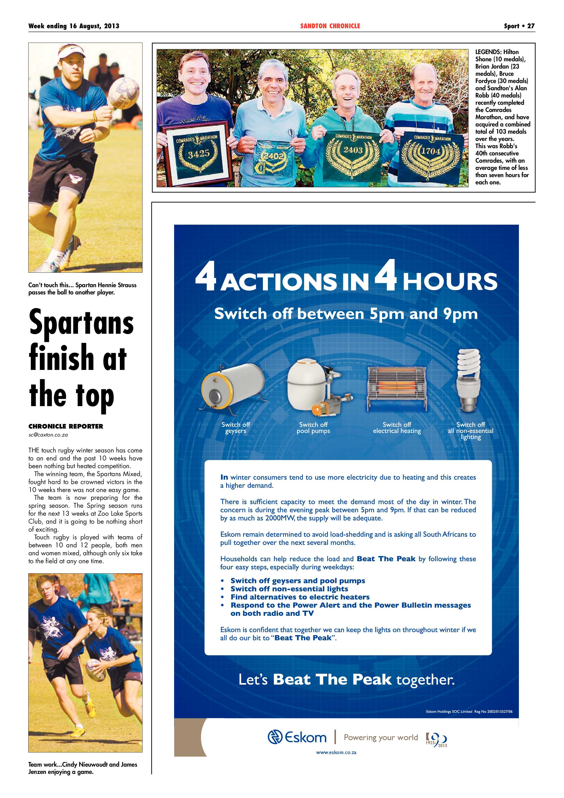 Sandton Chronicle 16 August 2013 page 27