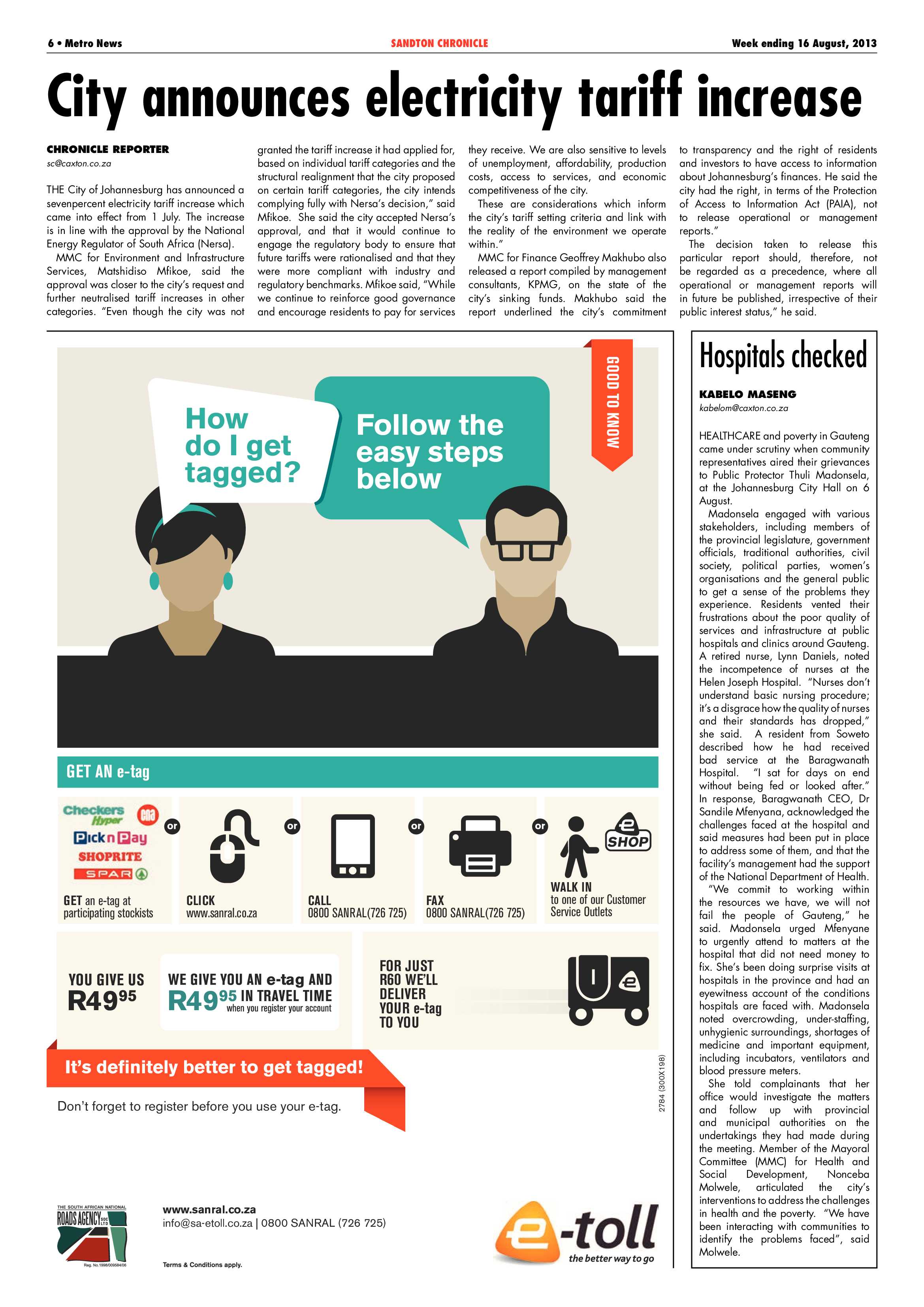Sandton Chronicle 16 August 2013 page 6