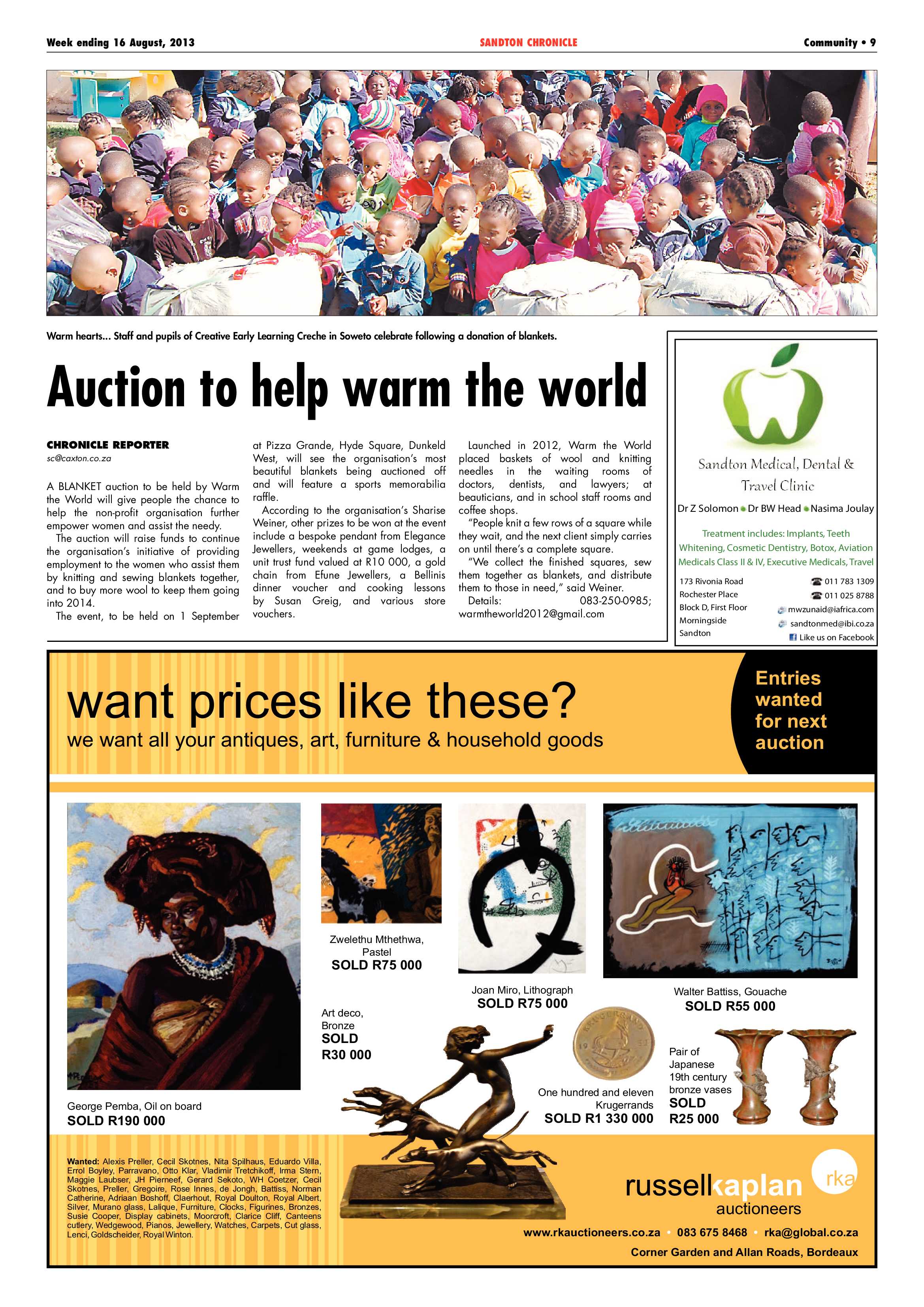 Sandton Chronicle 16 August 2013 page 9