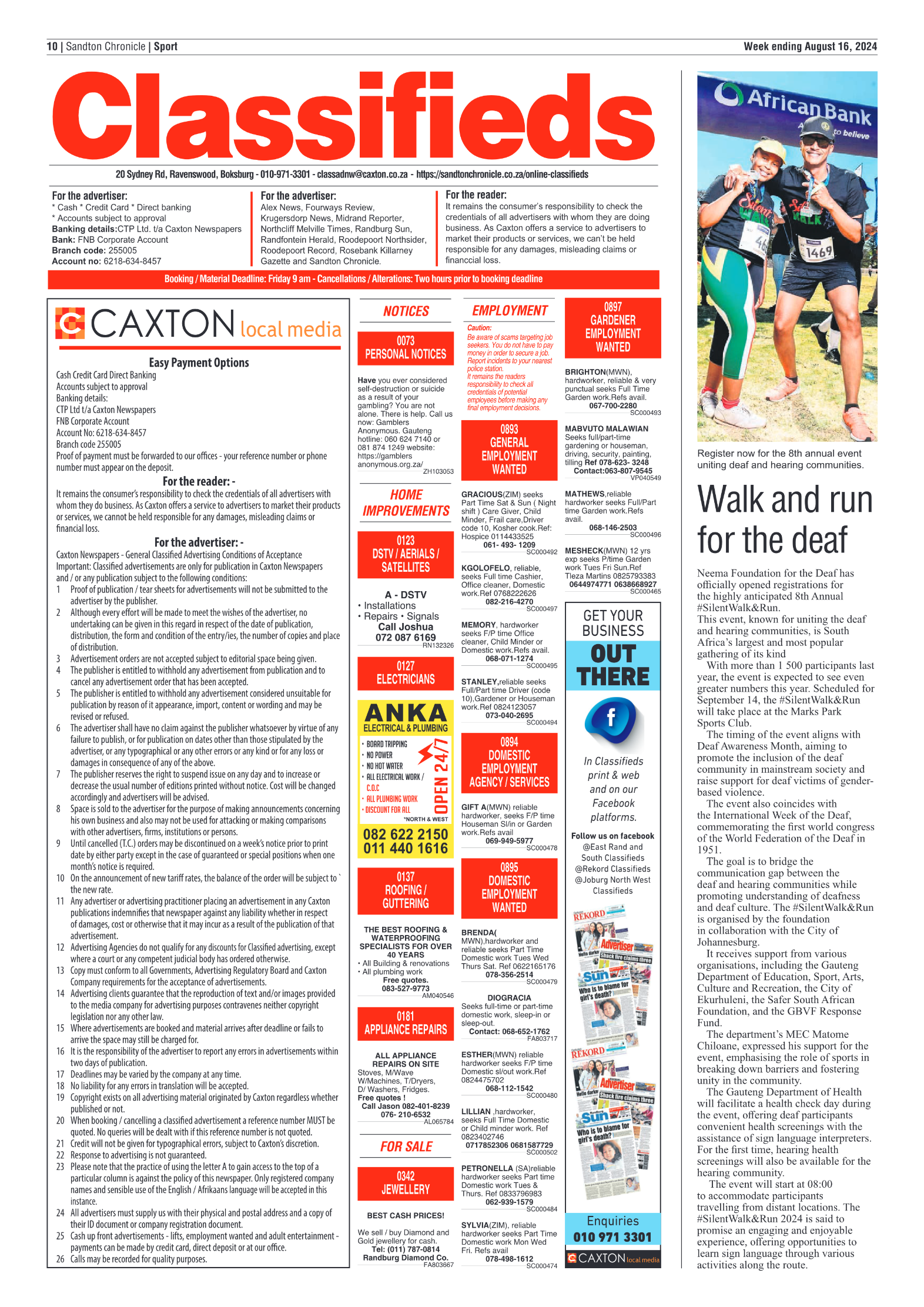 Sandton Chronicle 16 August 2024 page 10