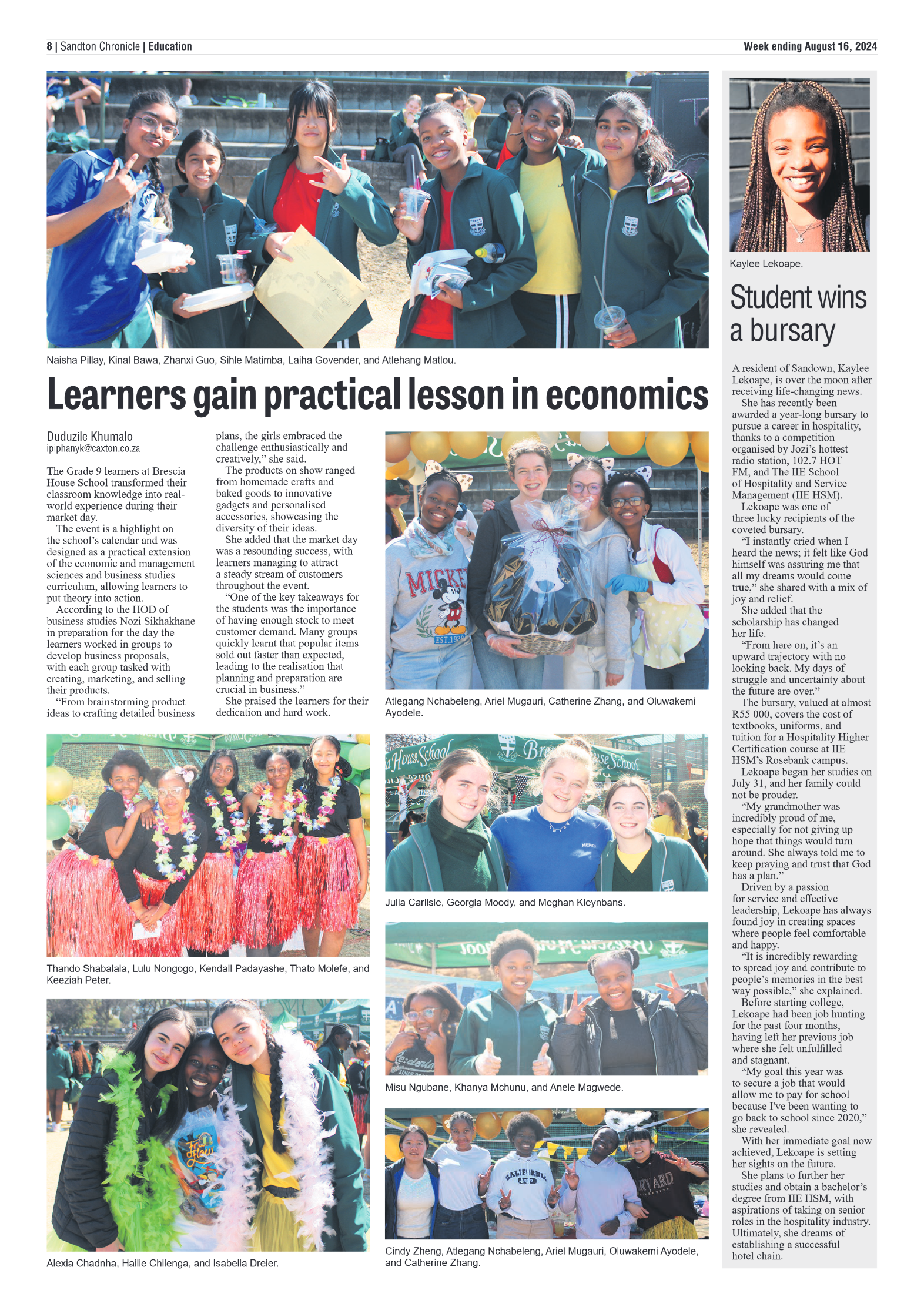 Sandton Chronicle 16 August 2024 page 8