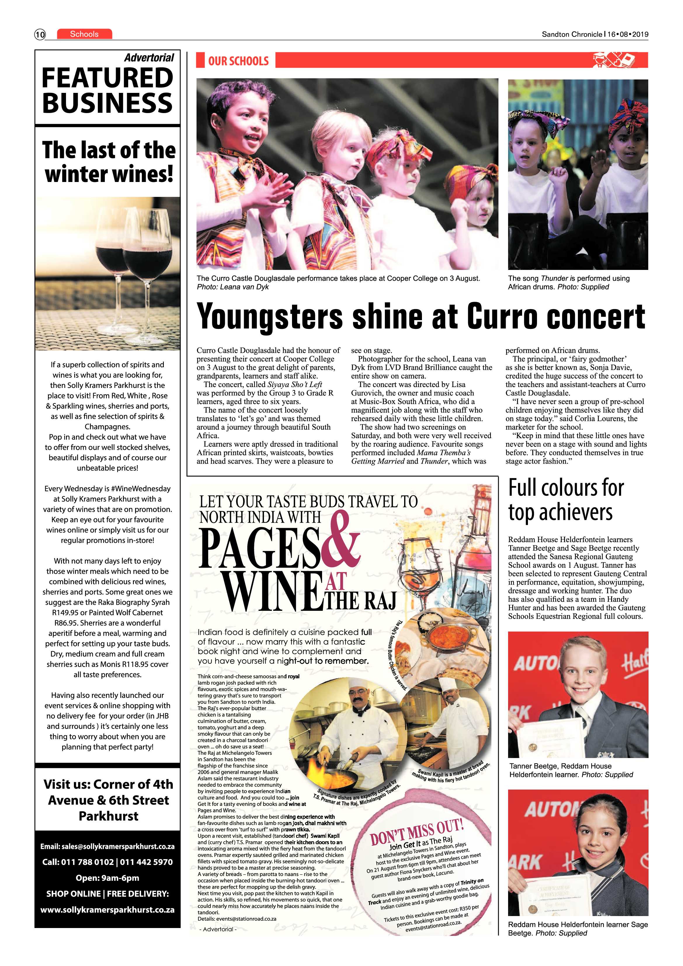 Sandton Chronicle 16 August, 2019 page 10