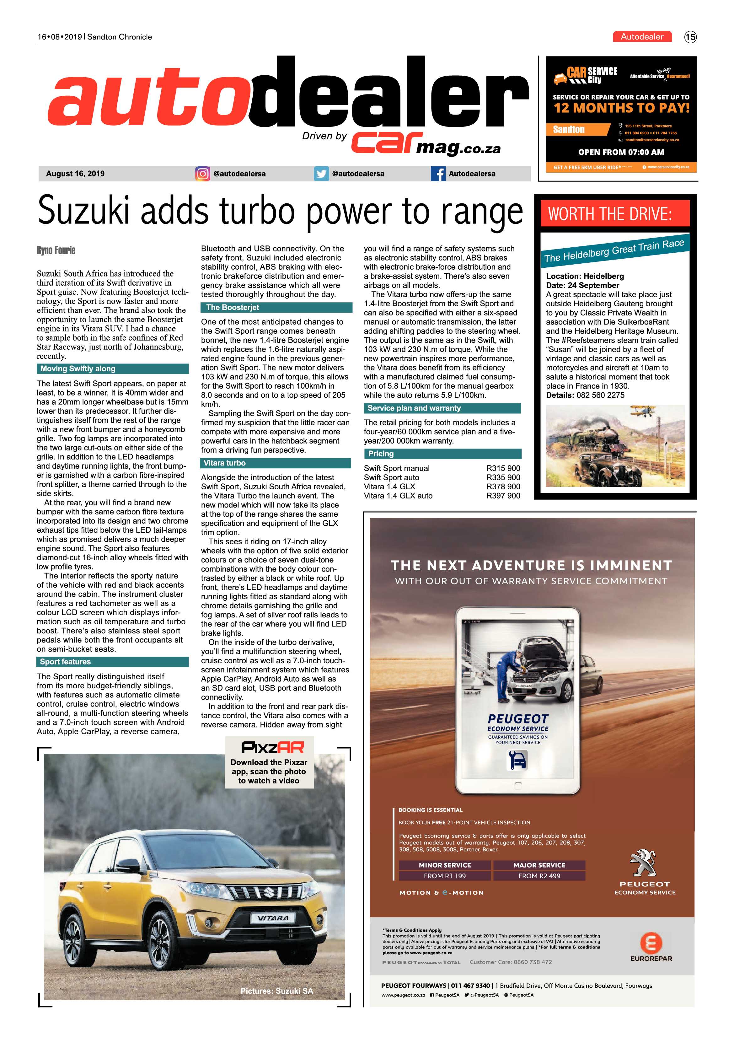 Sandton Chronicle 16 August, 2019 page 15