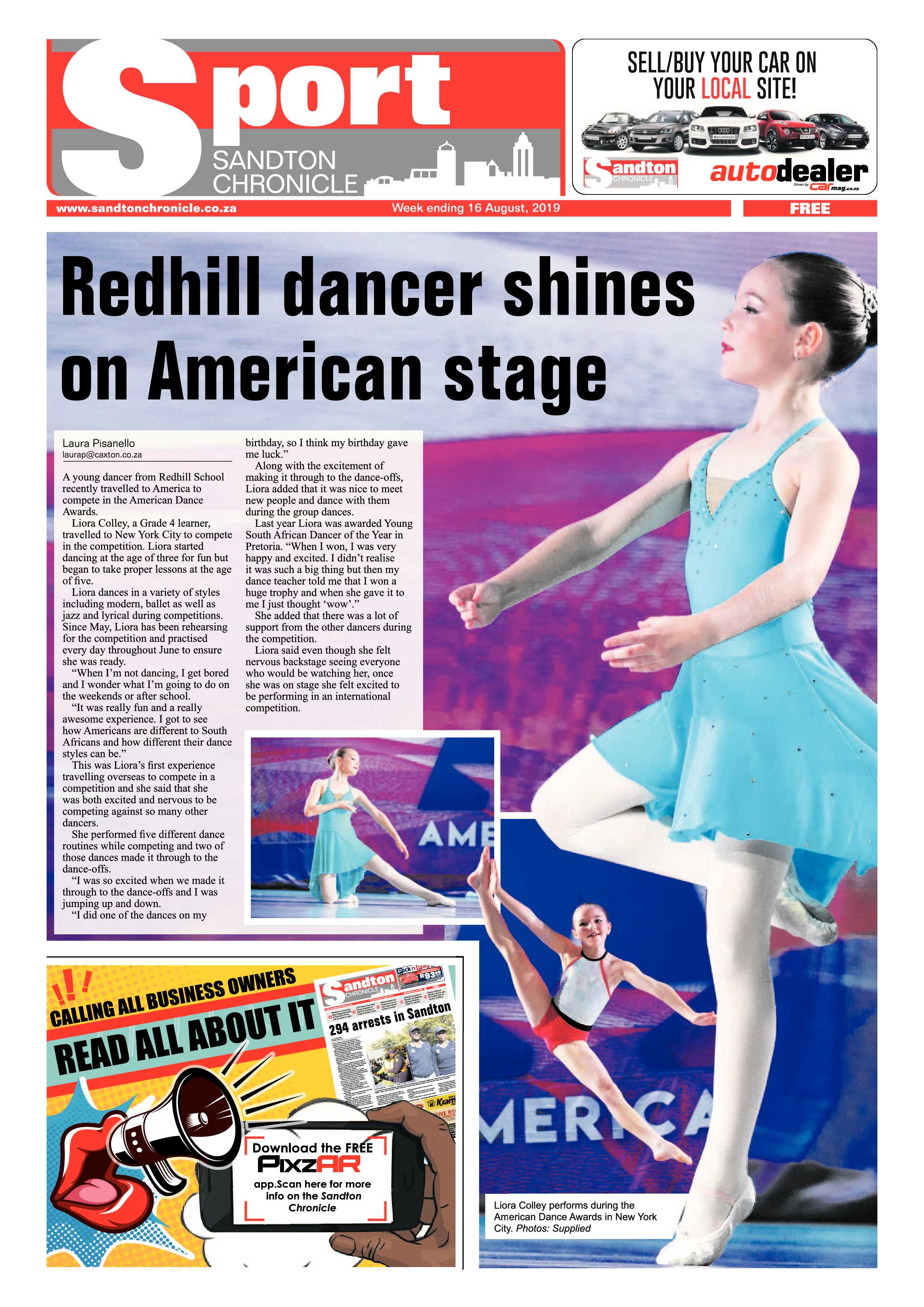 Sandton Chronicle 16 August, 2019 page 20