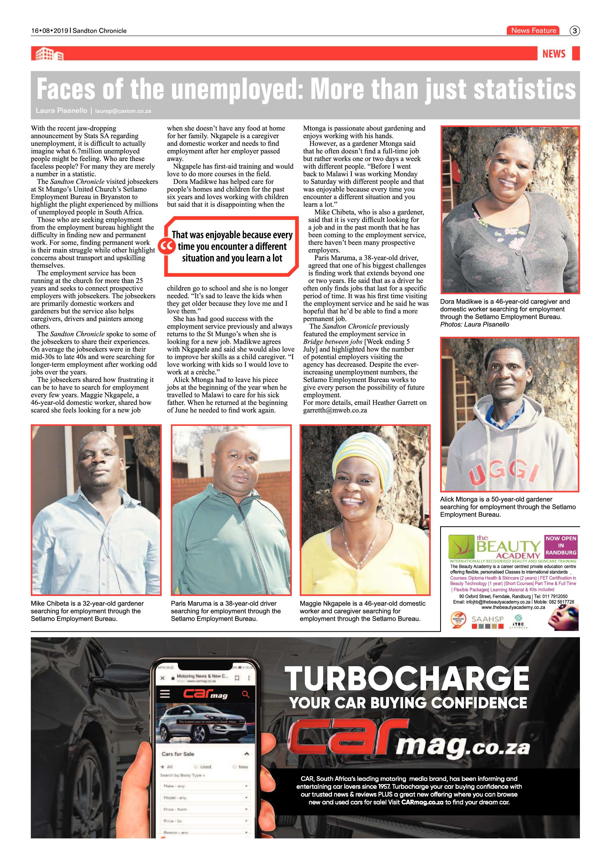 Sandton Chronicle 16 August, 2019 page 3