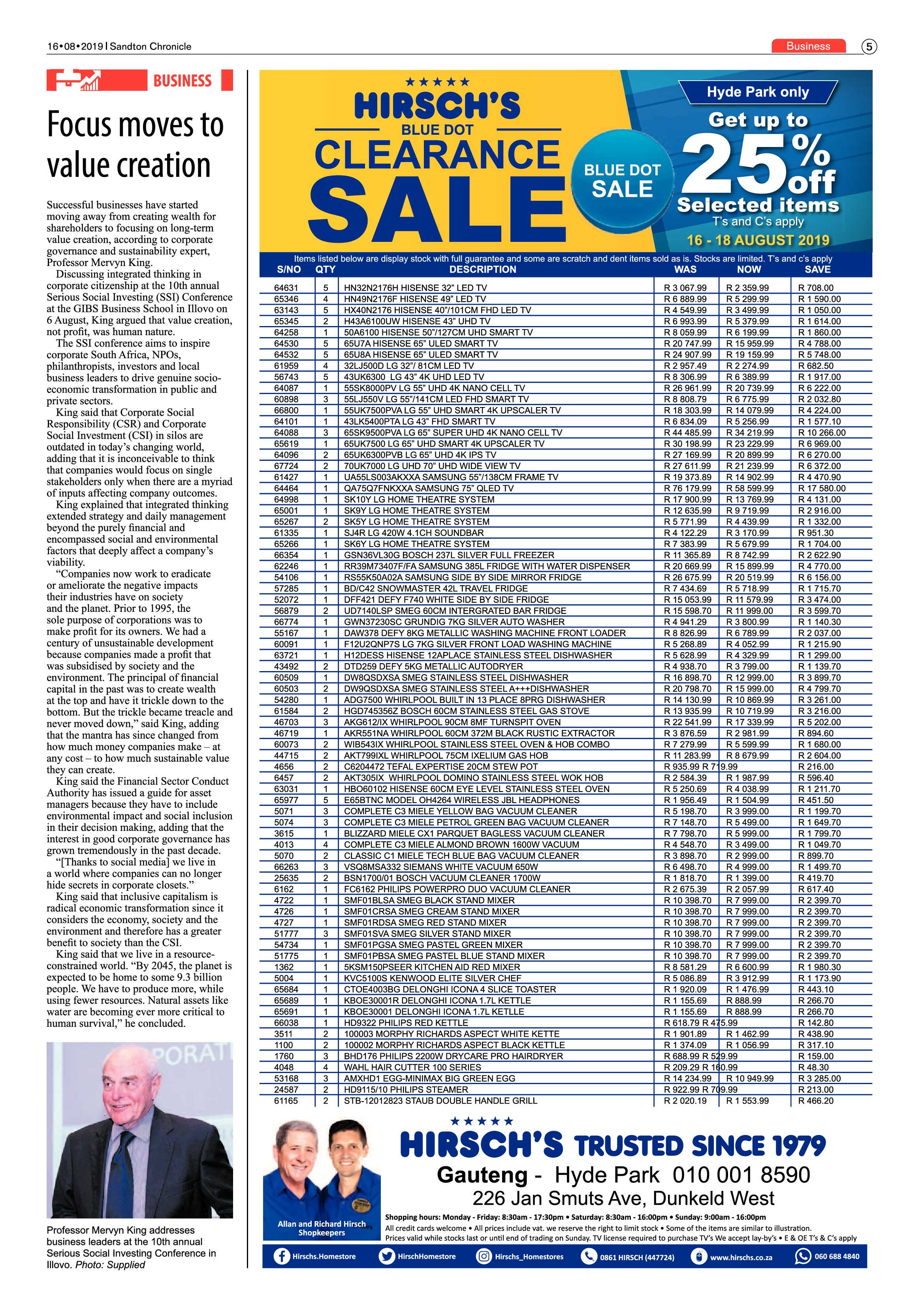 Sandton Chronicle 16 August, 2019 page 5