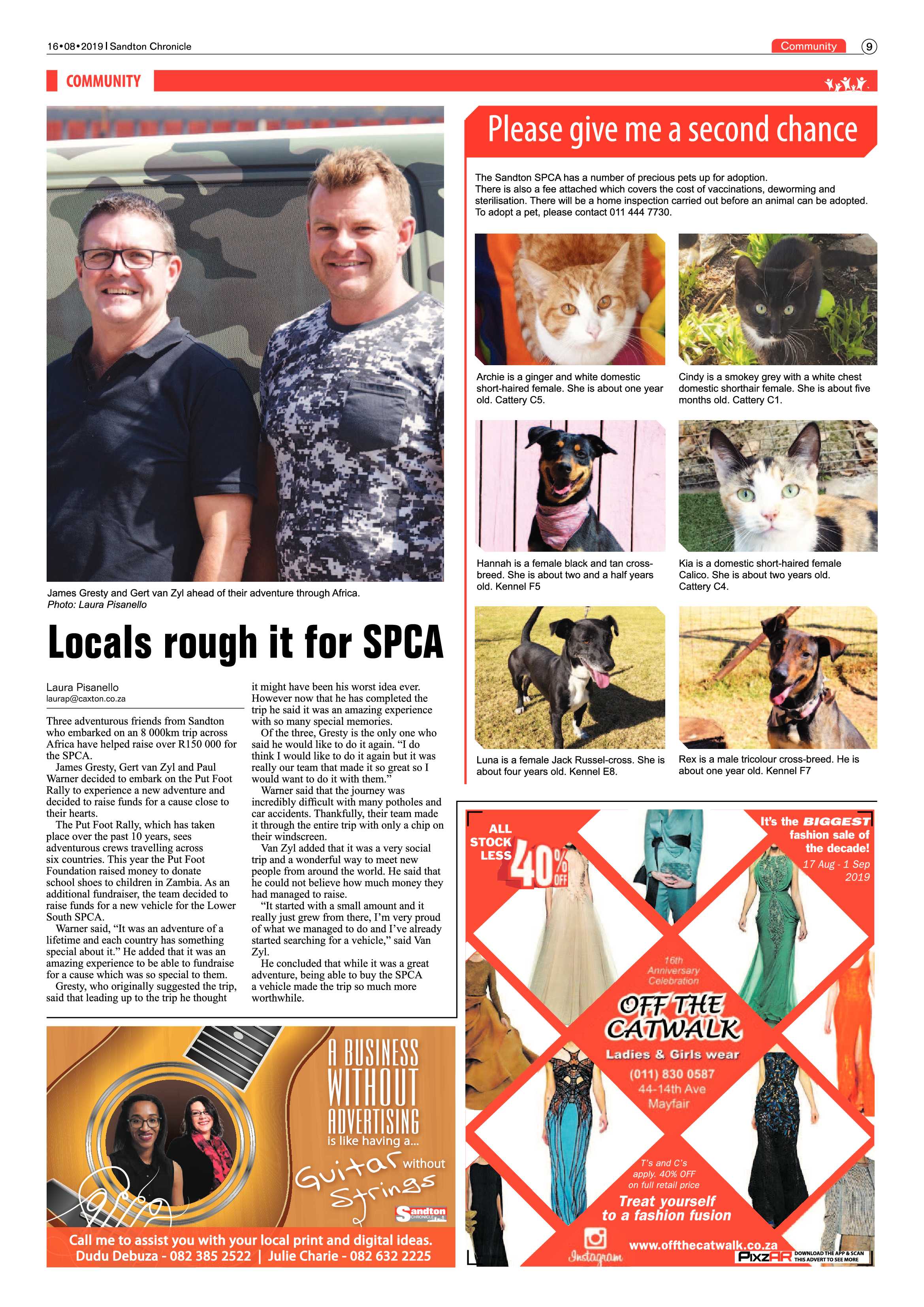 Sandton Chronicle 16 August, 2019 page 9