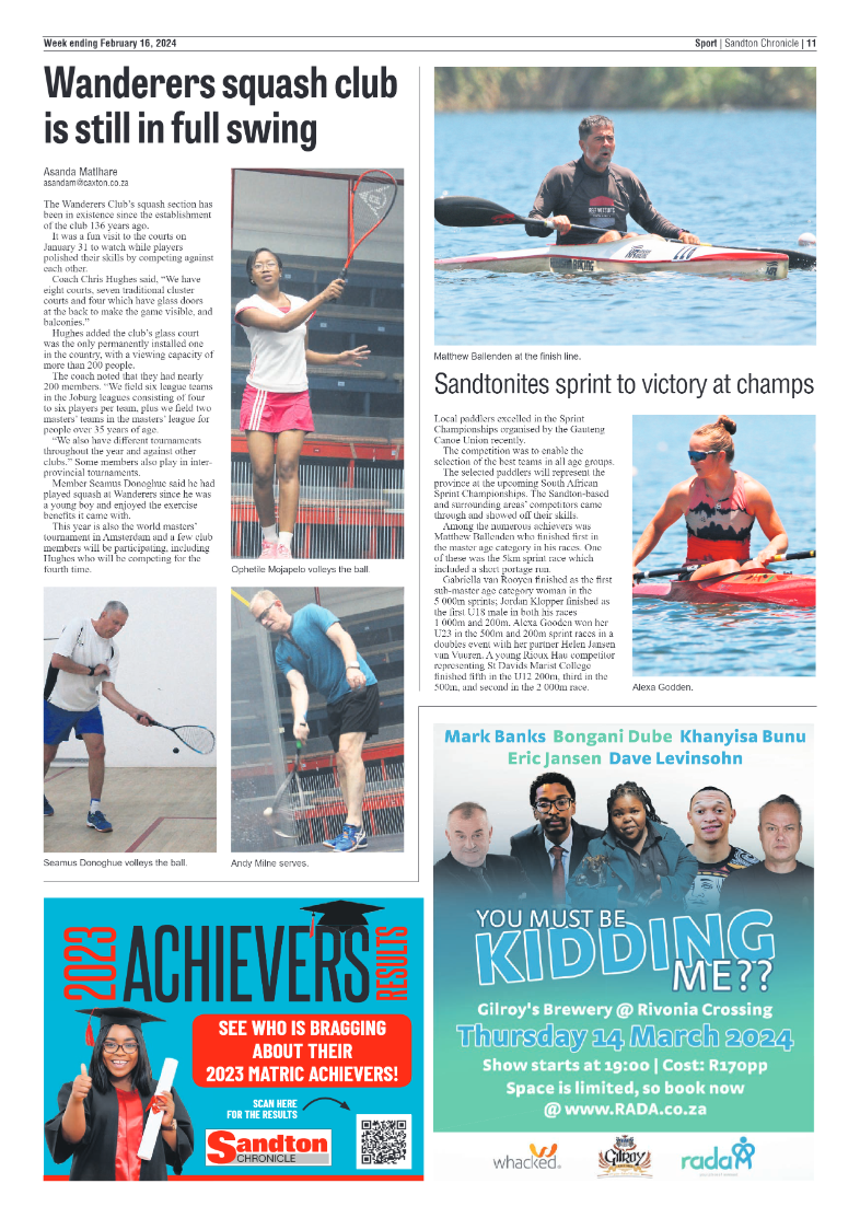Sandton Chronicle 16 February 2024 page 11