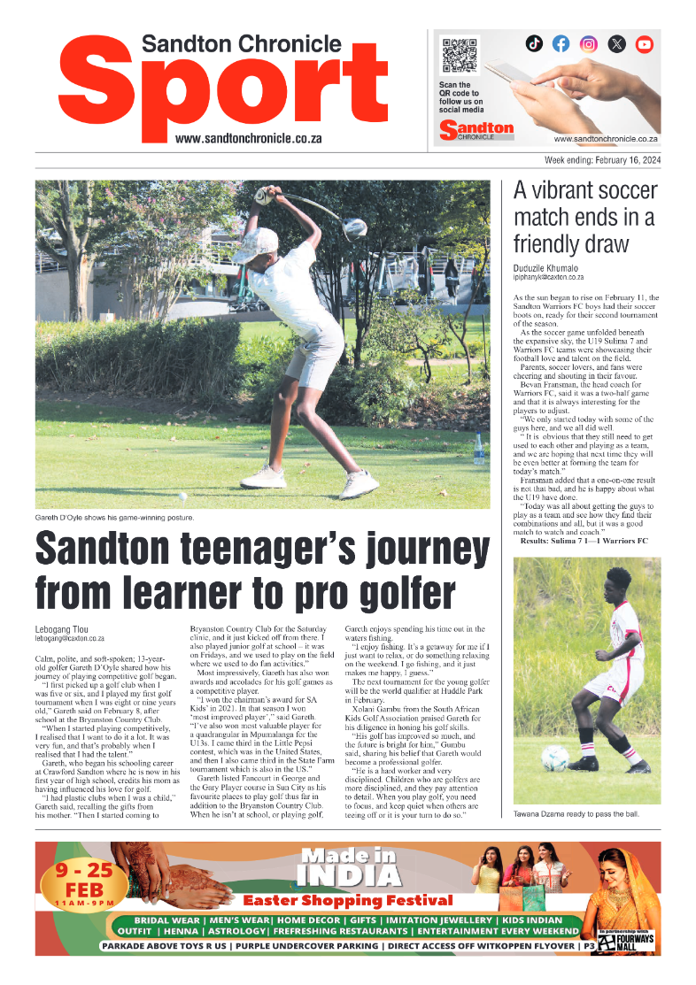 Sandton Chronicle 16 February 2024 page 12