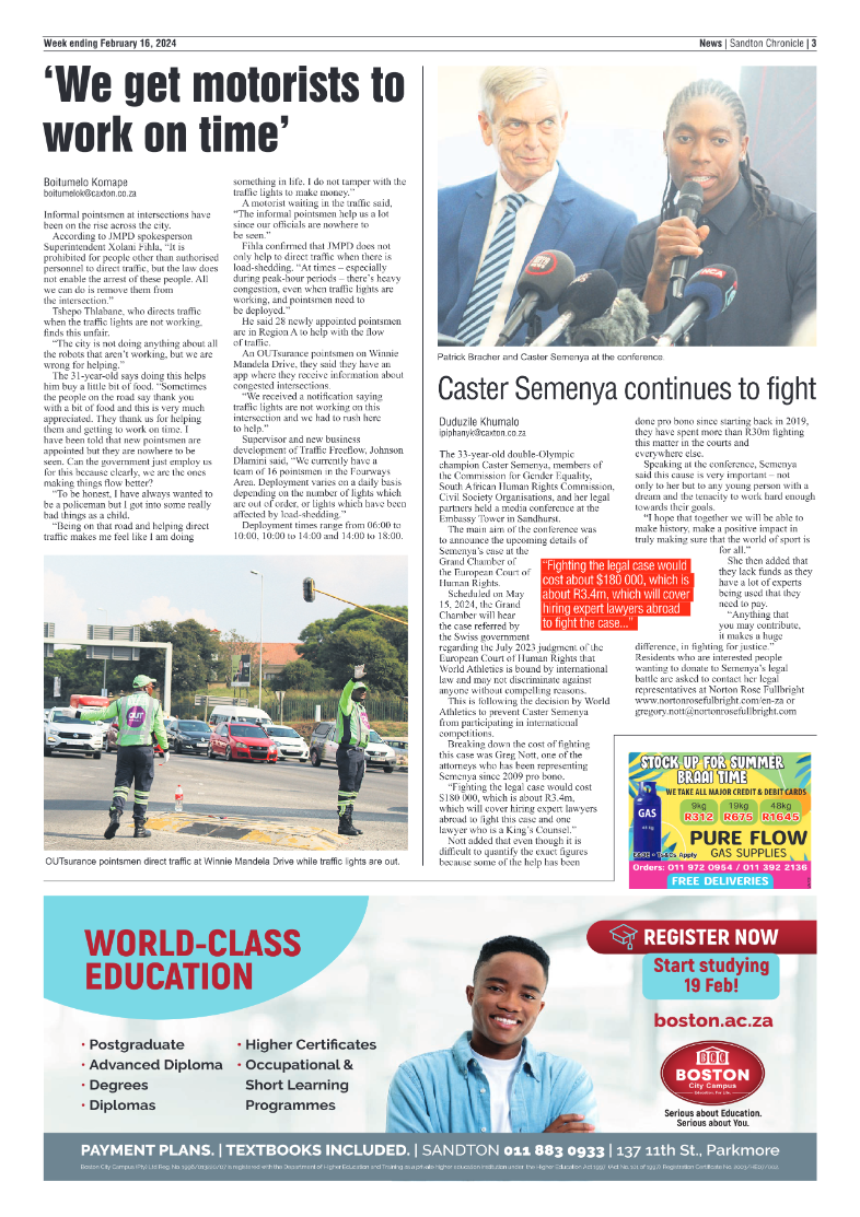 Sandton Chronicle 16 February 2024 page 3