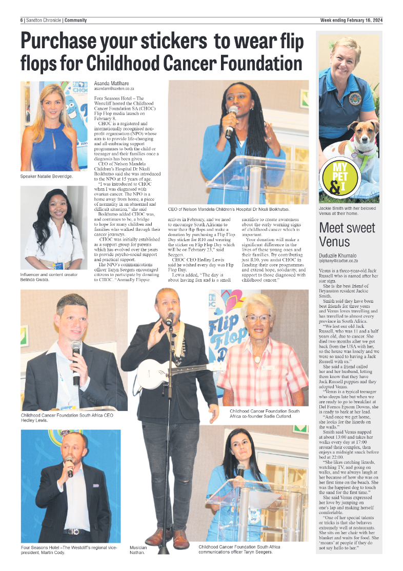 Sandton Chronicle 16 February 2024 page 6