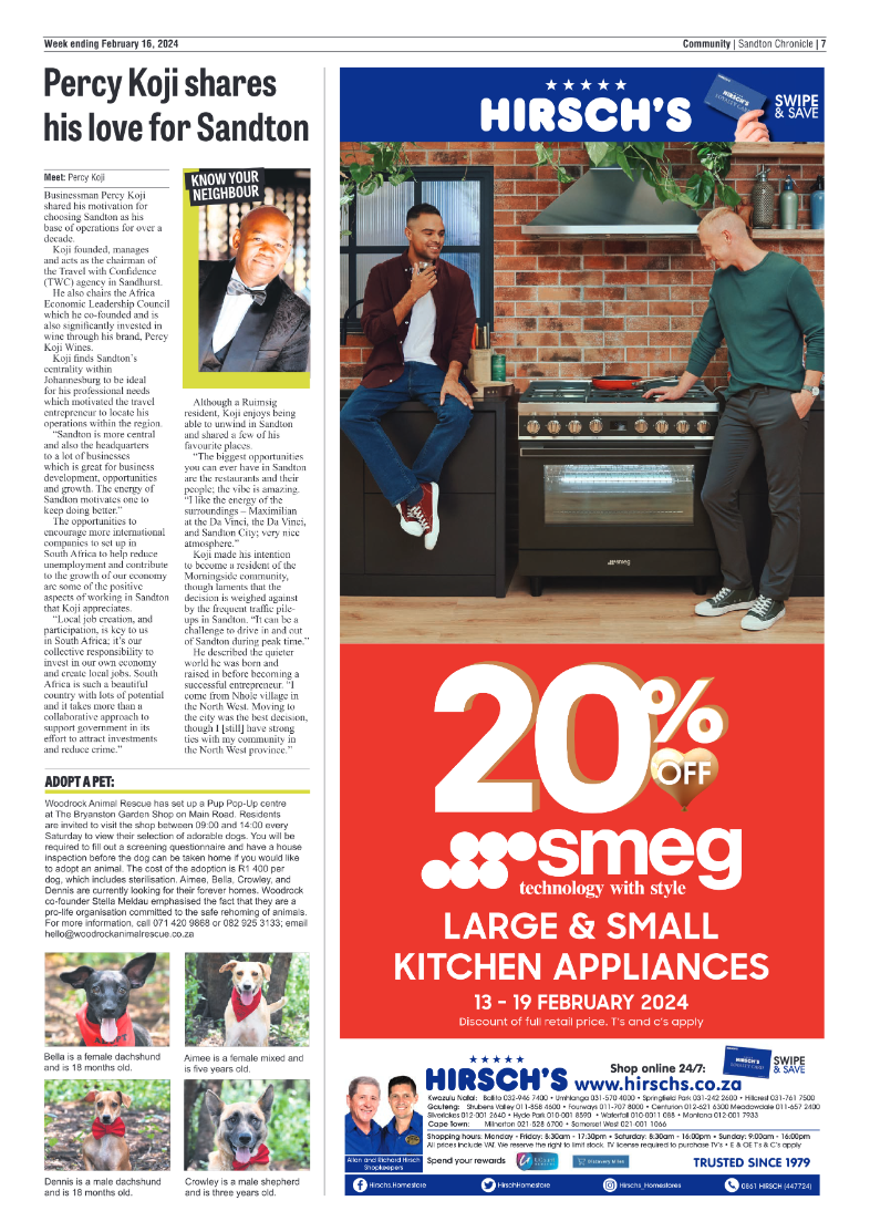 Sandton Chronicle 16 February 2024 page 7
