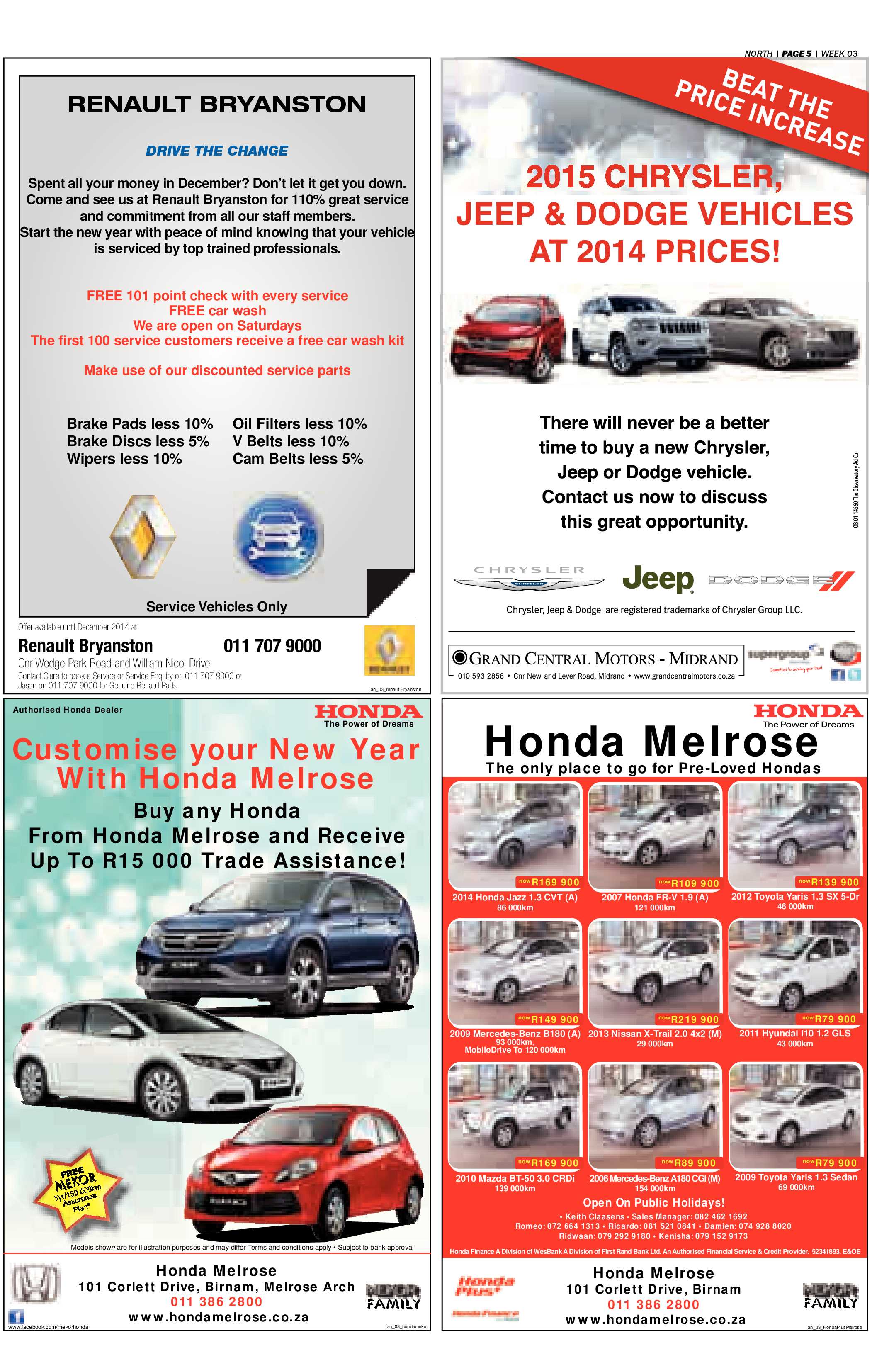 Sandton Chronicle 16 January 2015 page 15