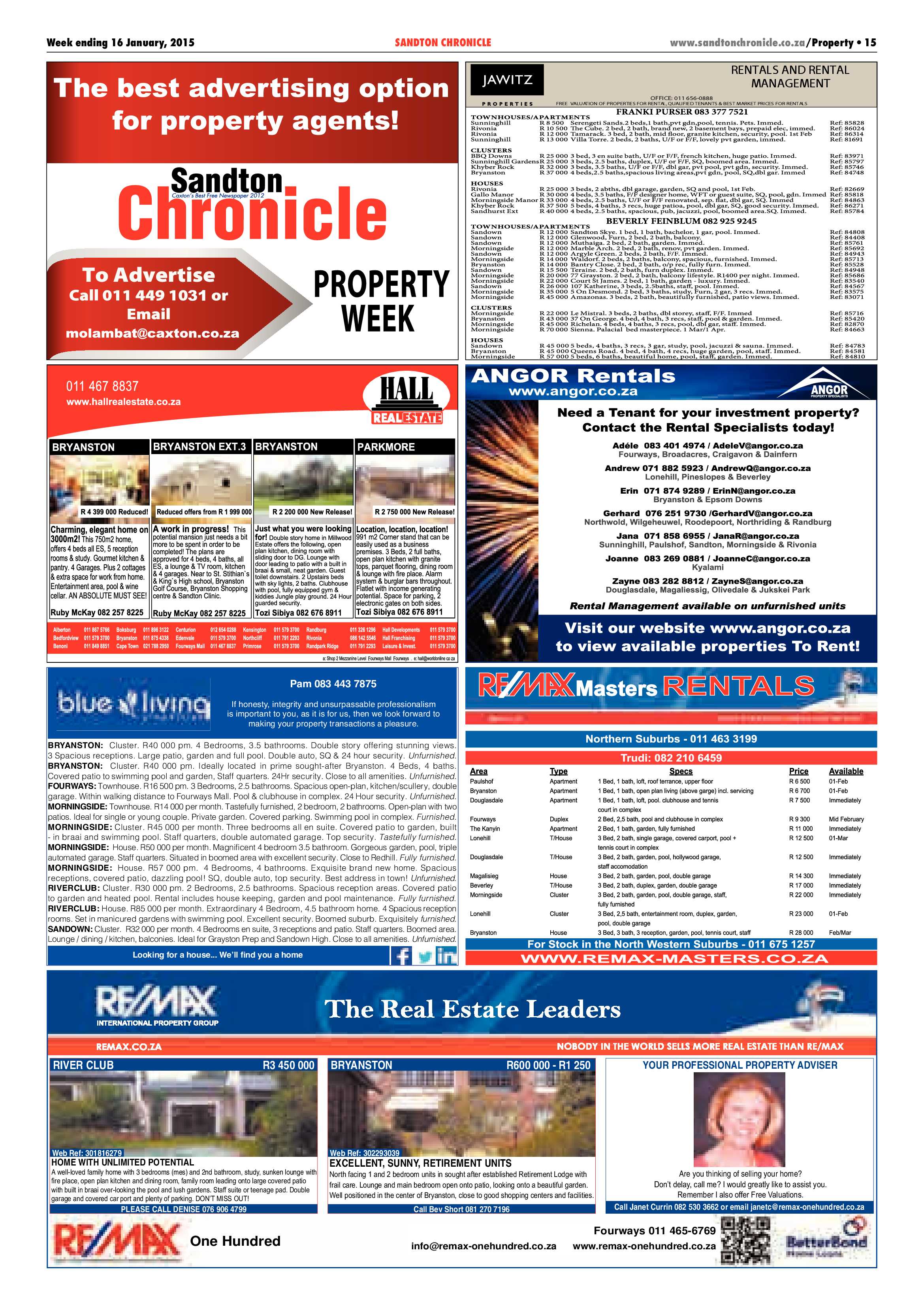 Sandton Chronicle 16 January 2015 page 23