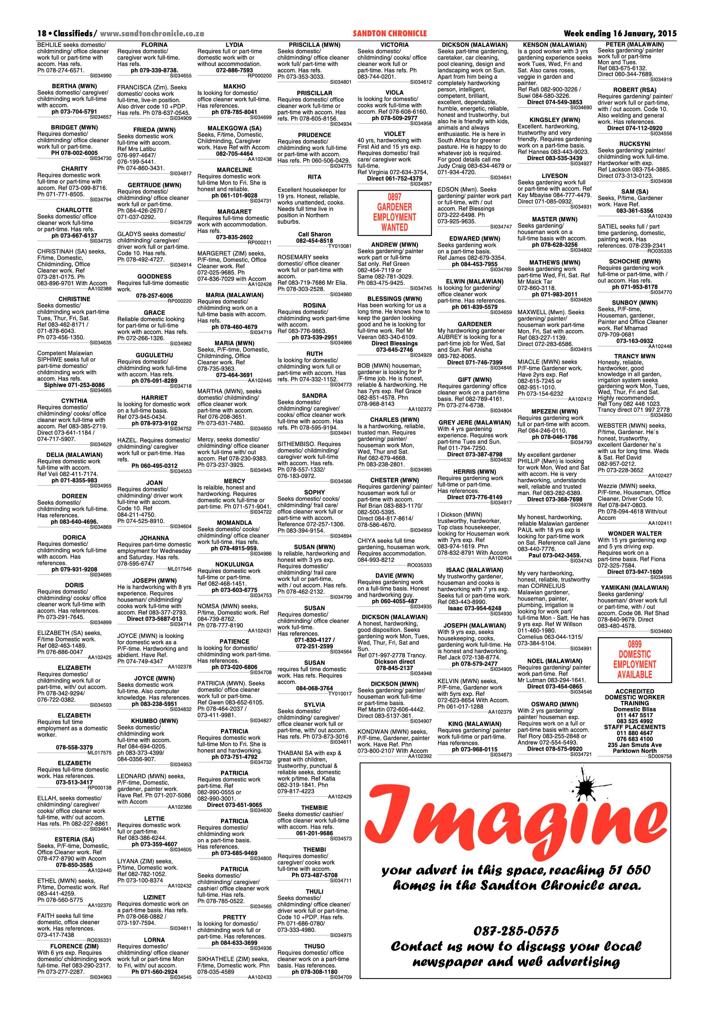 Sandton Chronicle 16 January 2015 page 26