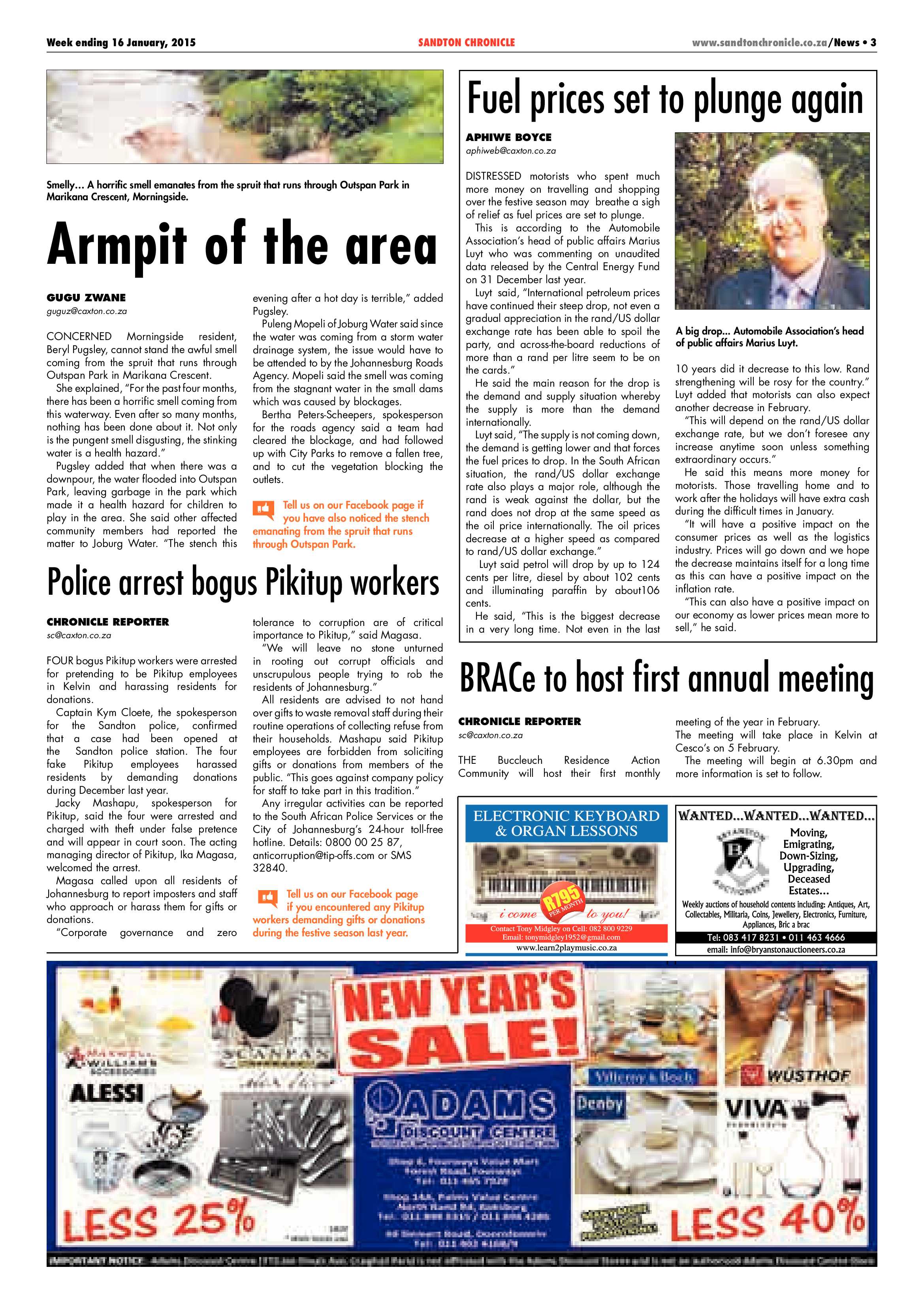 Sandton Chronicle 16 January 2015 page 3
