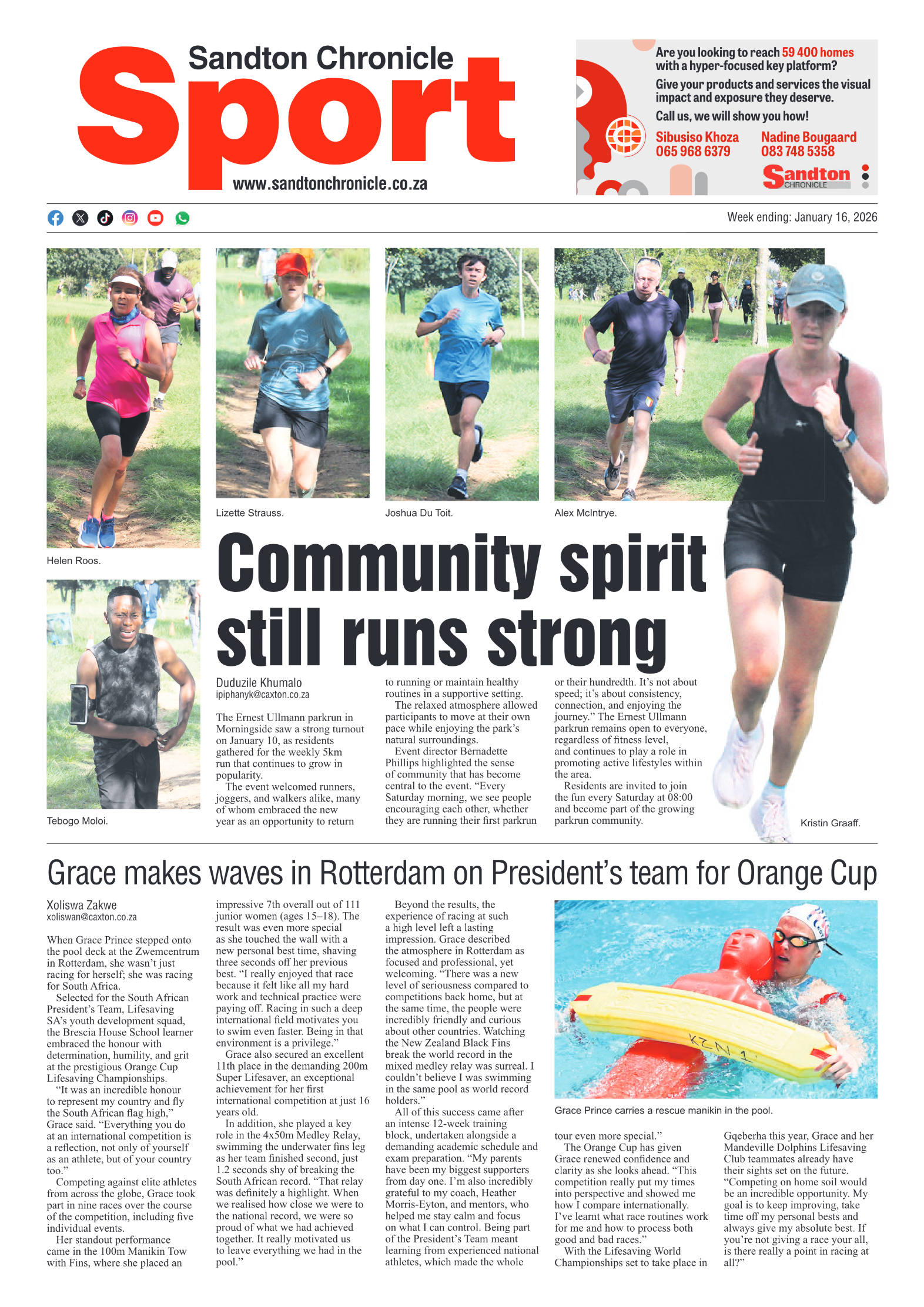 Sandton Chronicle 16 January 2026 page 8