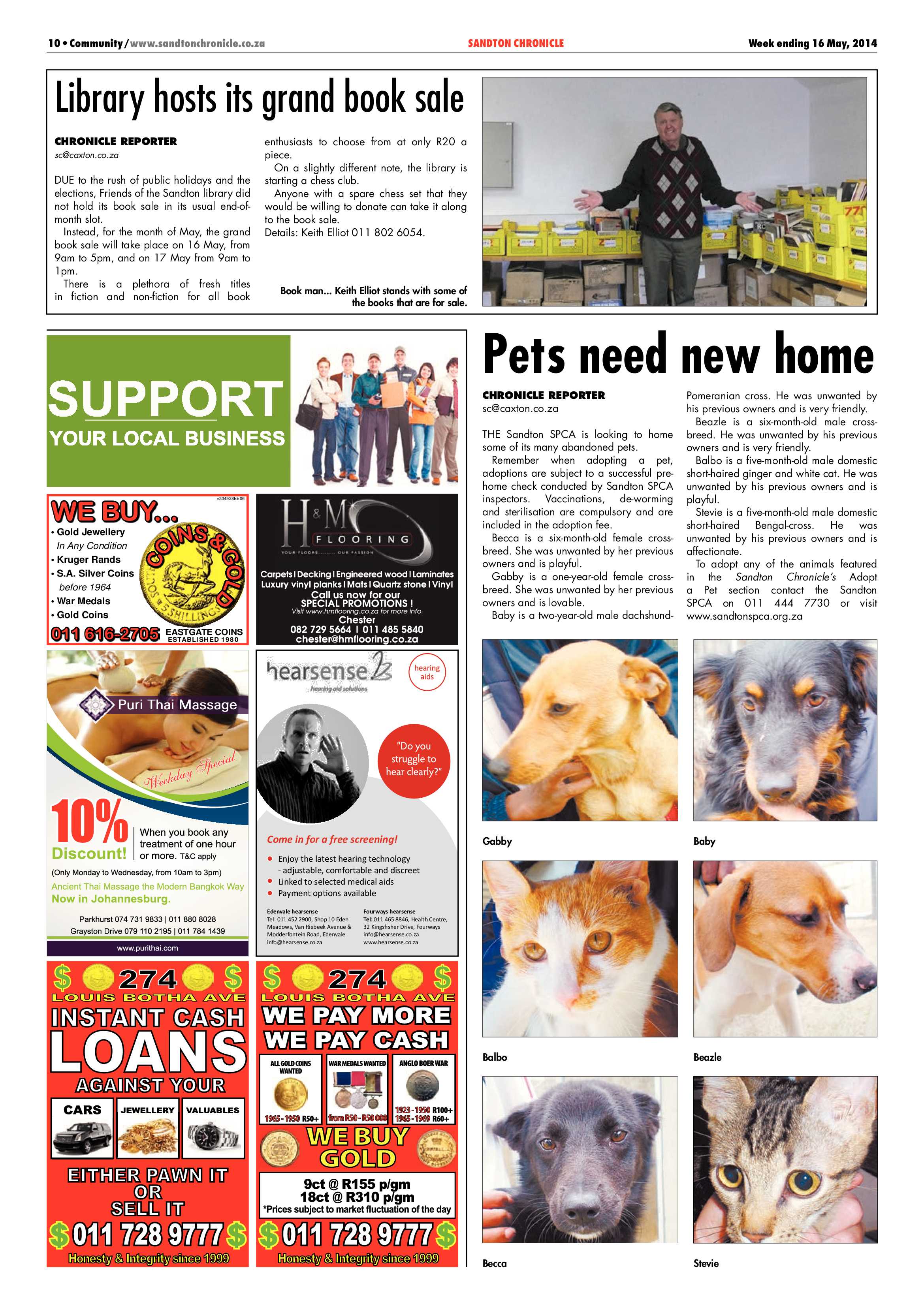 Sandton Chronicle 16 May 2014 page 10