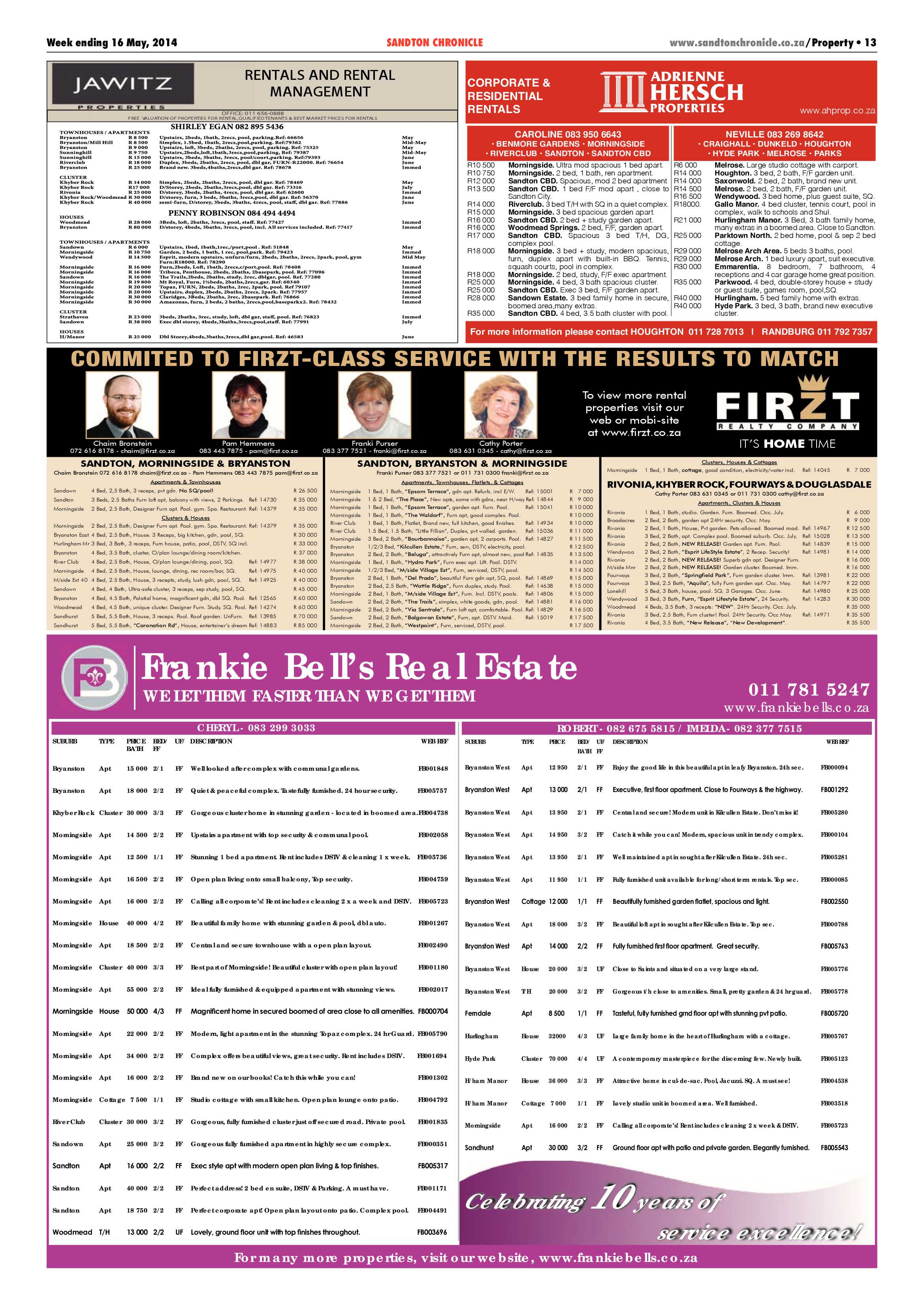 Sandton Chronicle 16 May 2014 page 21