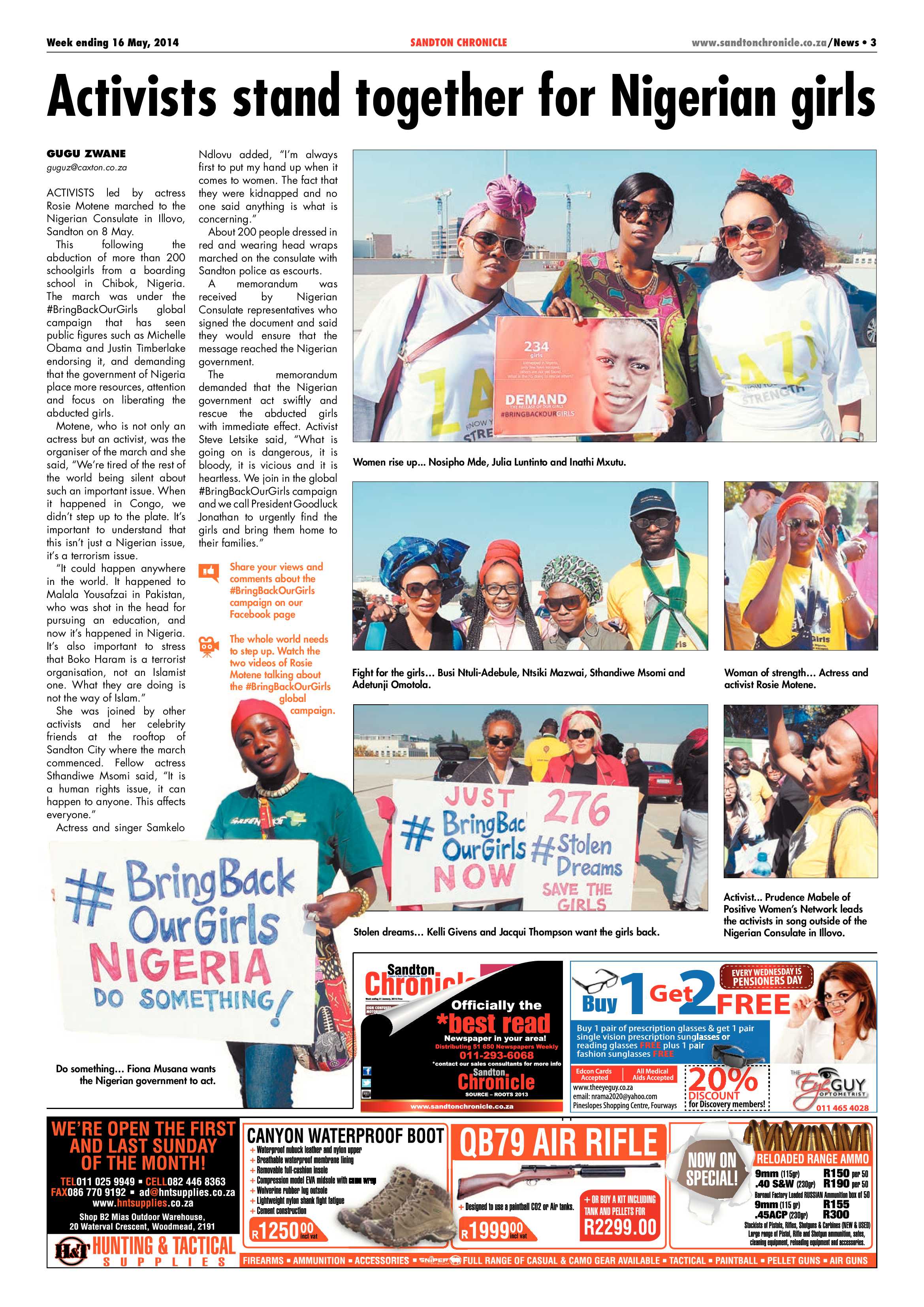 Sandton Chronicle 16 May 2014 page 3