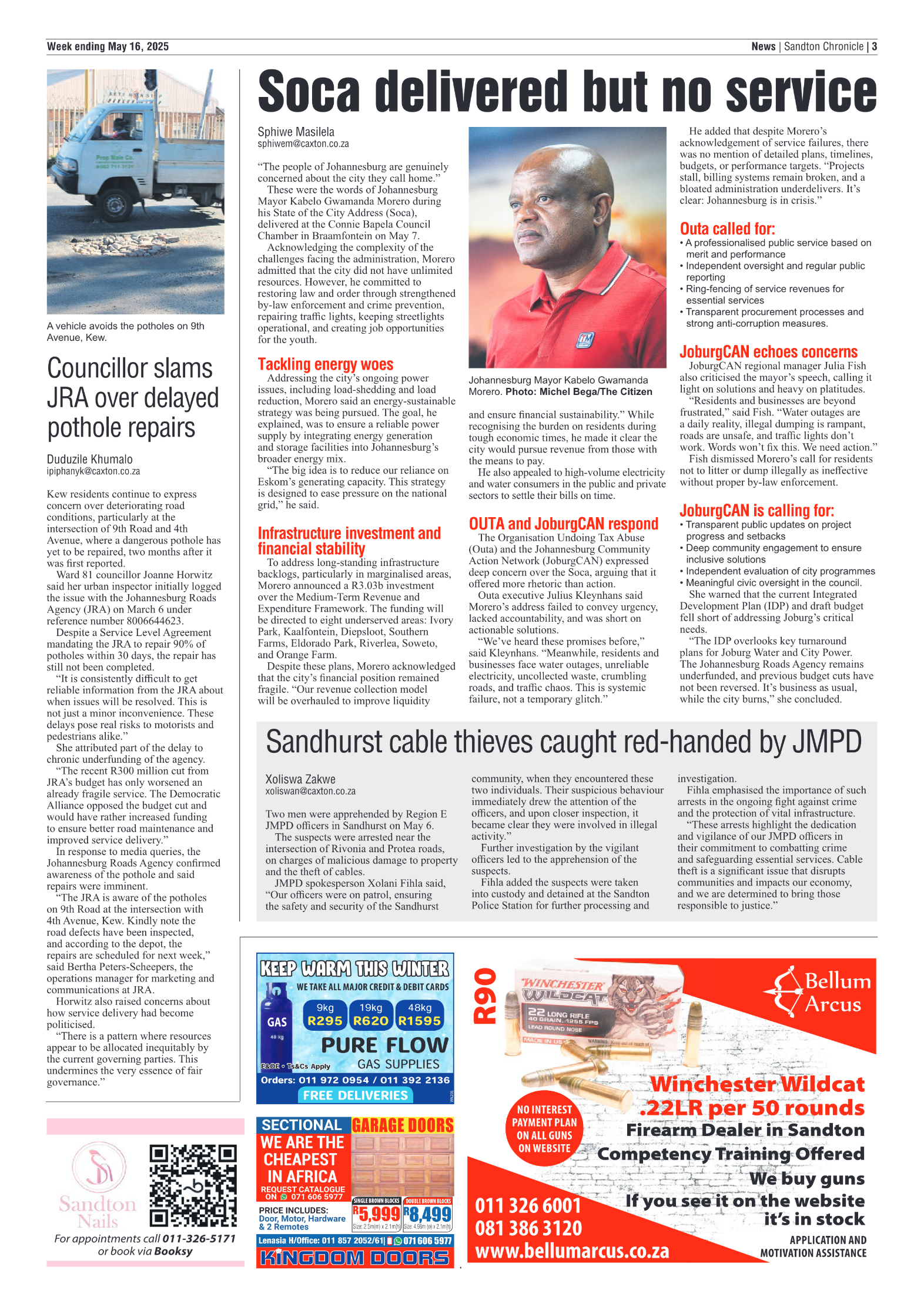 Sandton Chronicle 16 May 2025 page 3