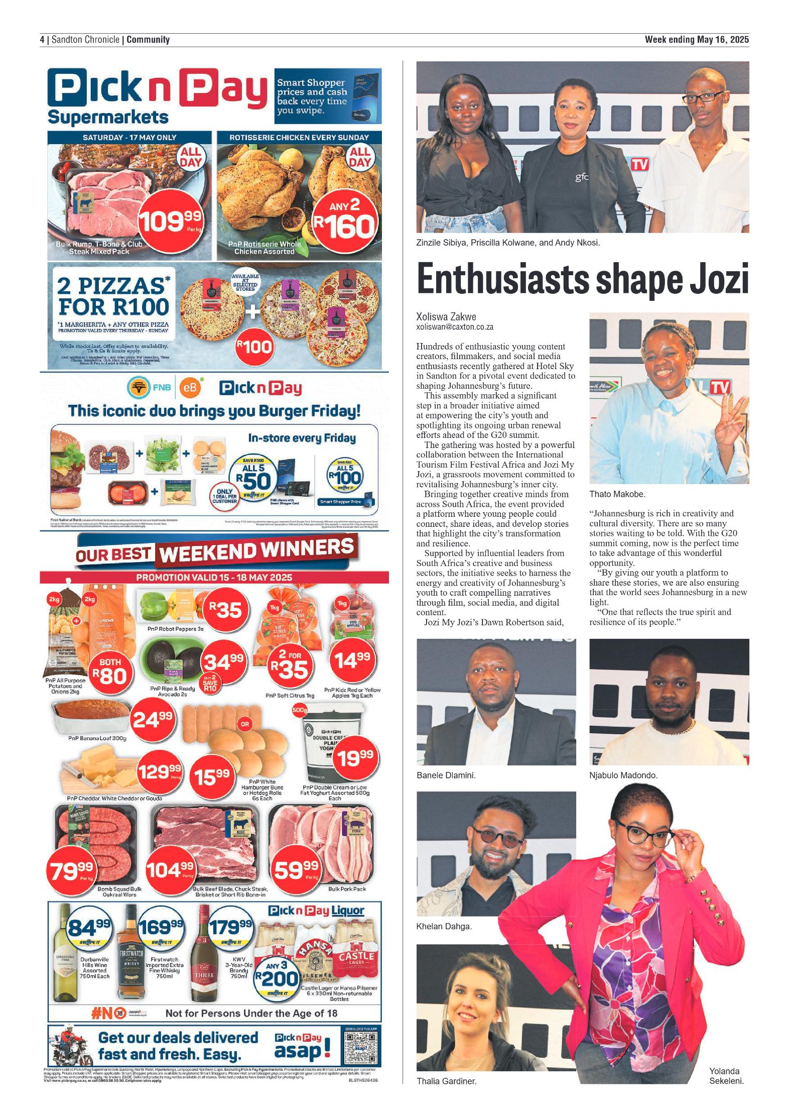 Sandton Chronicle 16 May 2025 page 4