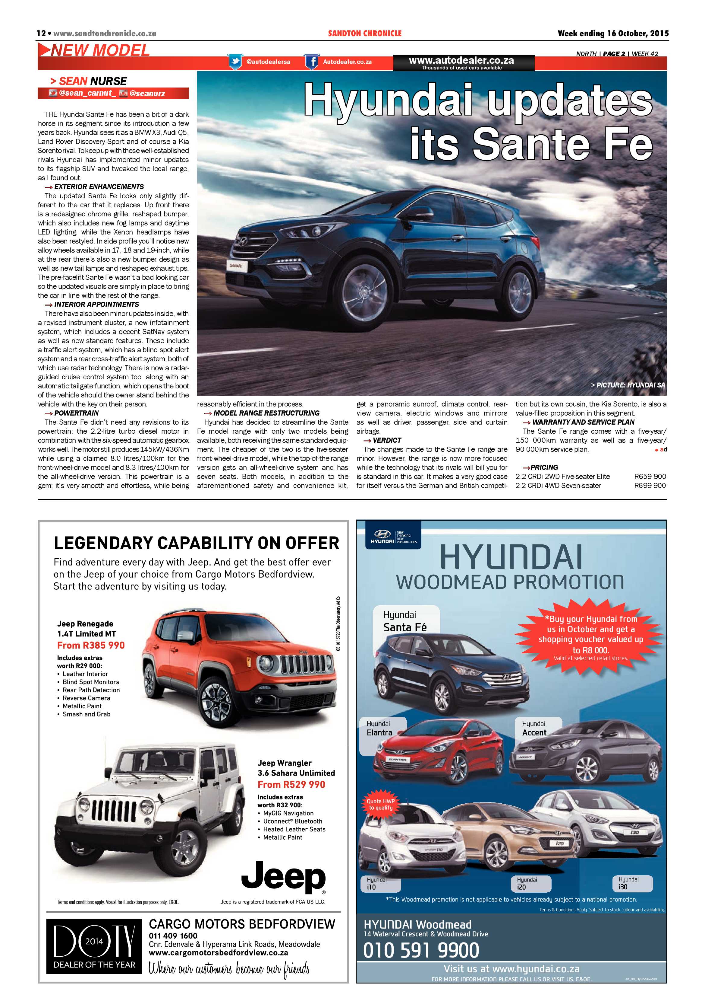 Sandton Chronicle 16 October 2015 page 12