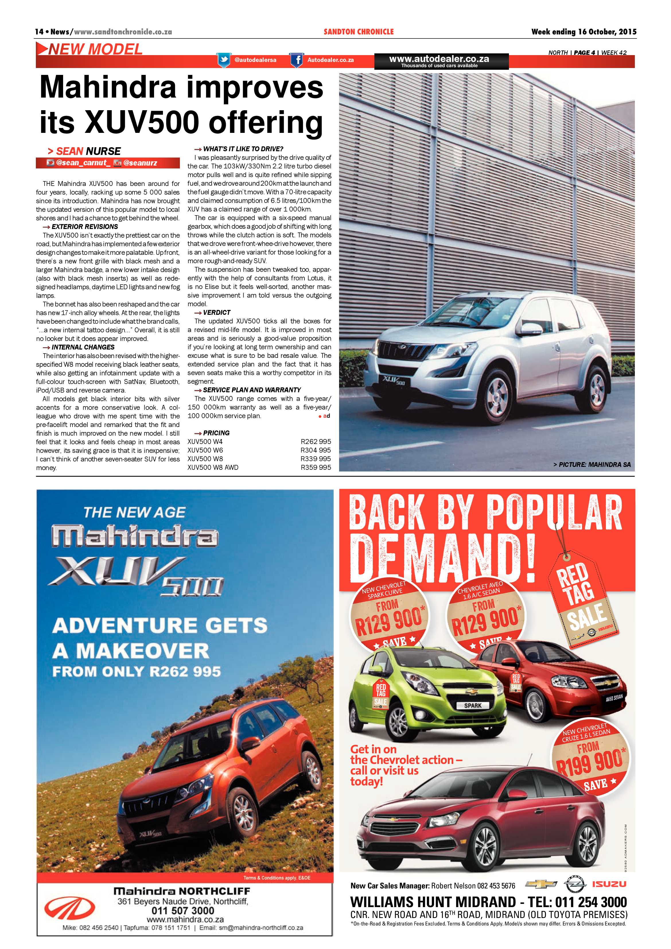 Sandton Chronicle 16 October 2015 page 14