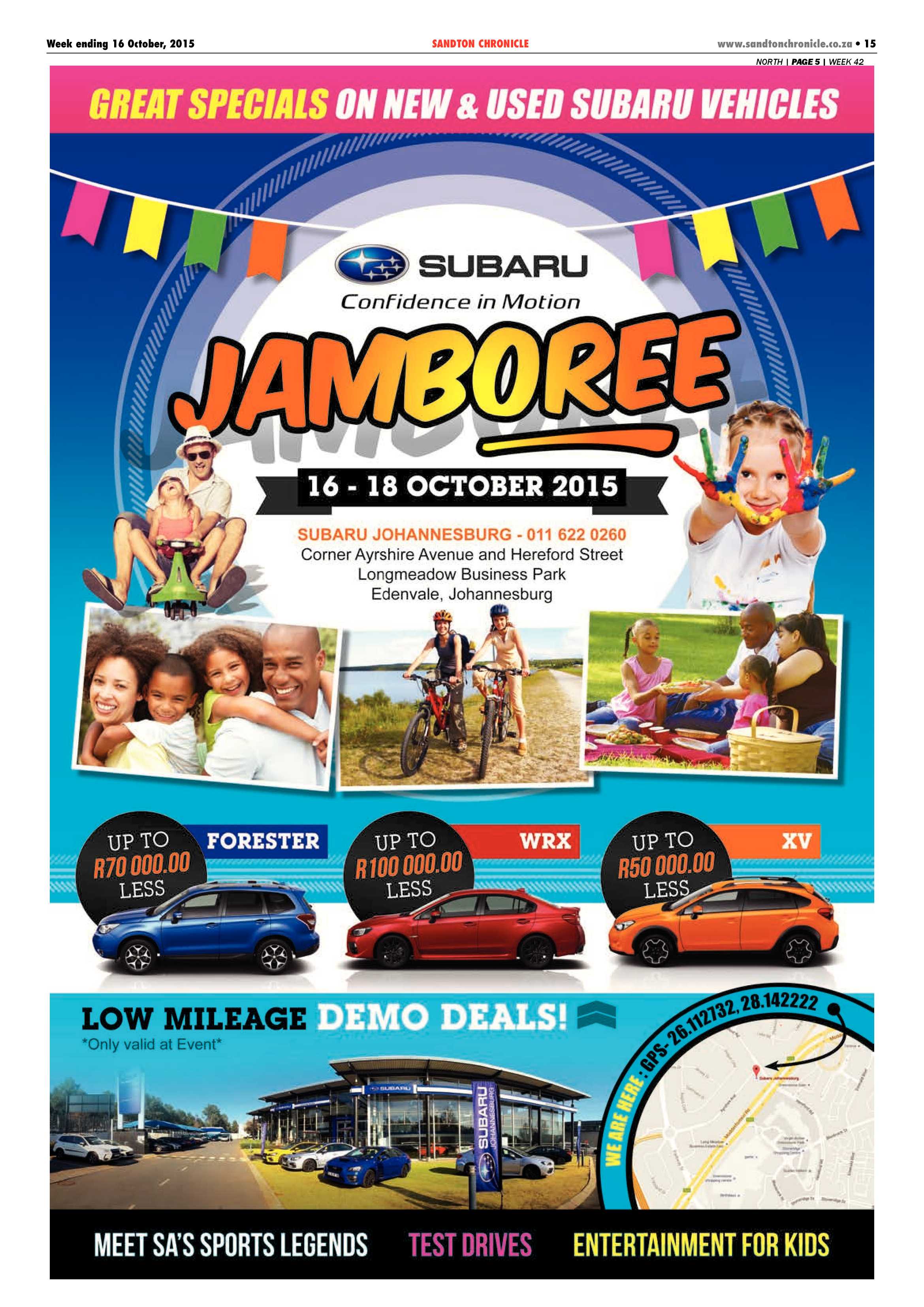 Sandton Chronicle 16 October 2015 page 15