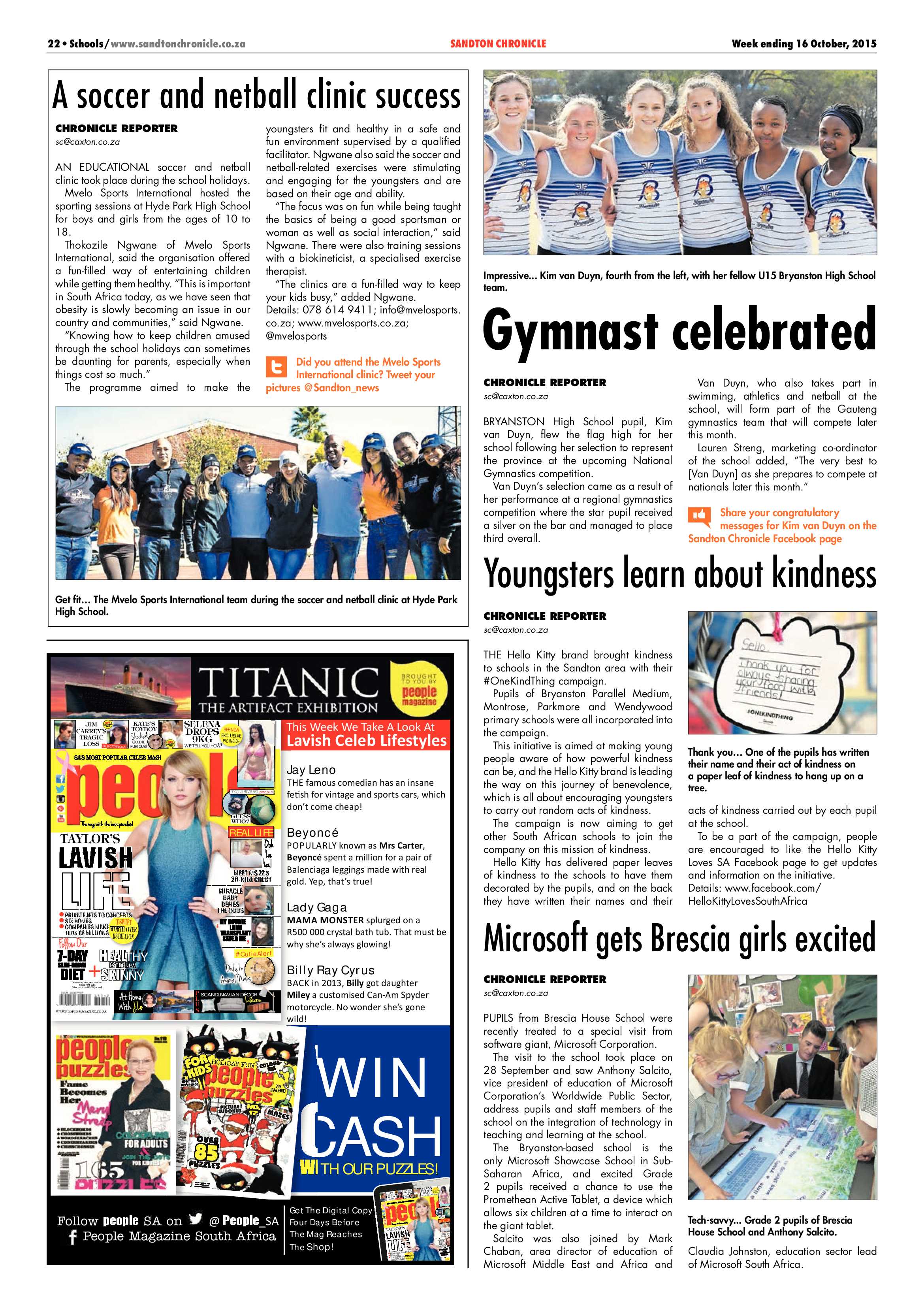 Sandton Chronicle 16 October 2015 page 22