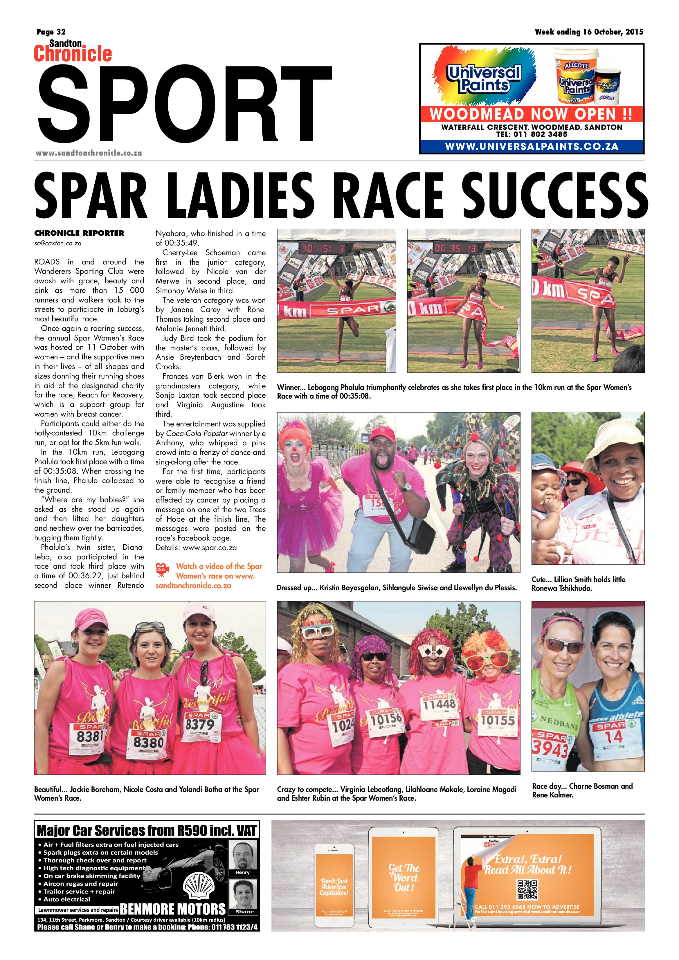 Sandton Chronicle 16 October 2015 page 32