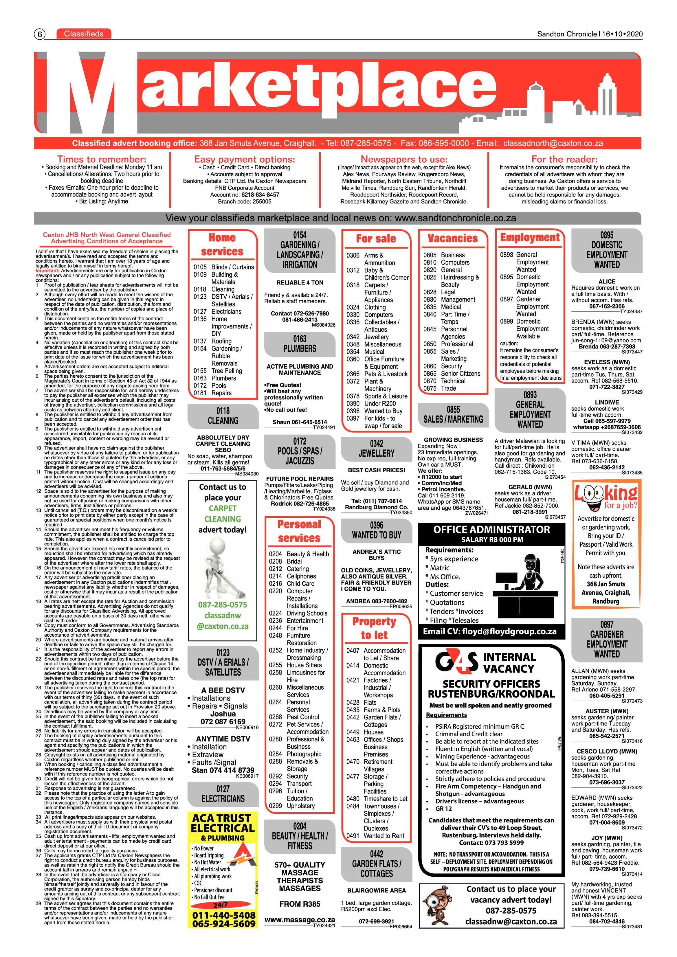 Sandton Chronicle 16 October 2020 page 6