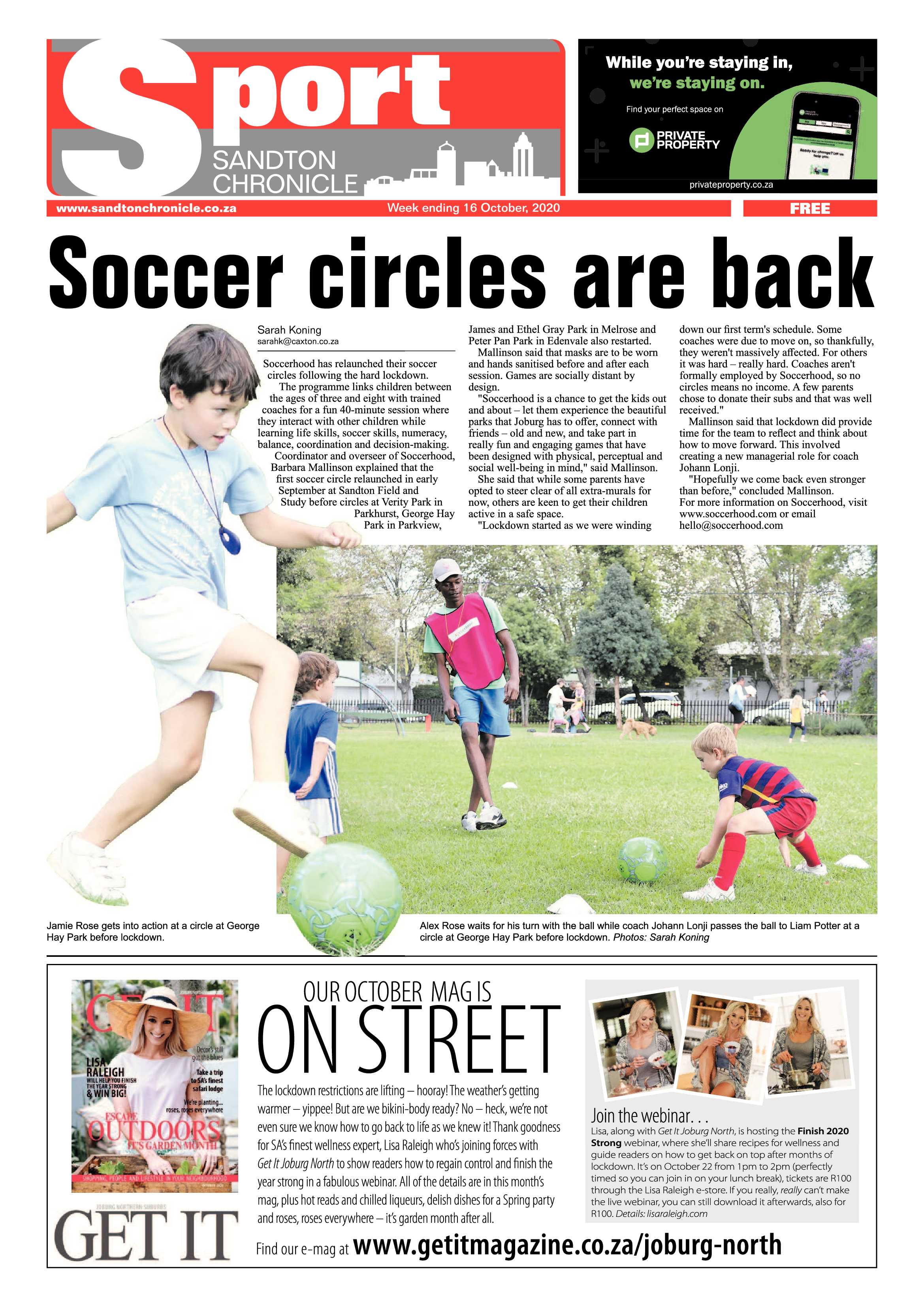 Sandton Chronicle 16 October 2020 page 8