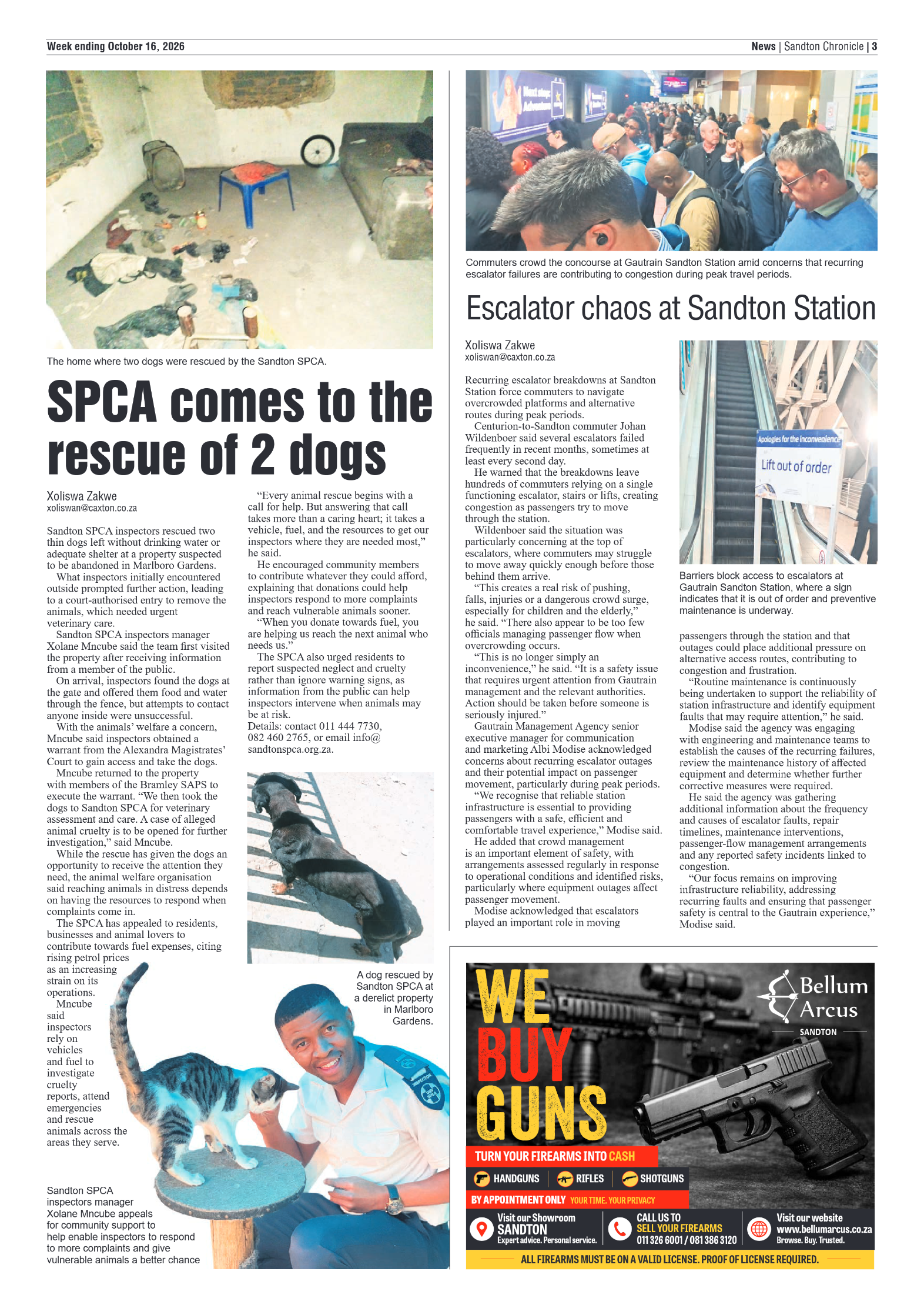 Sandton Chronicle 16 October 2026 page 3