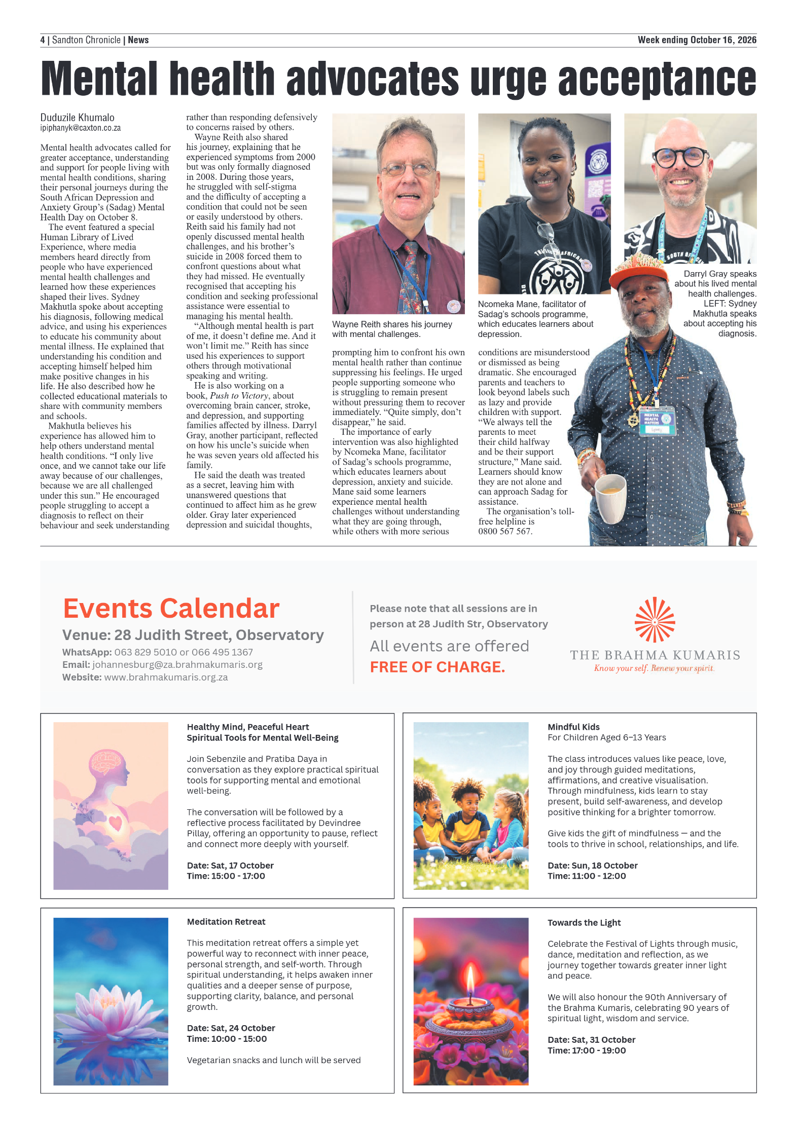 Sandton Chronicle 16 October 2026 page 4