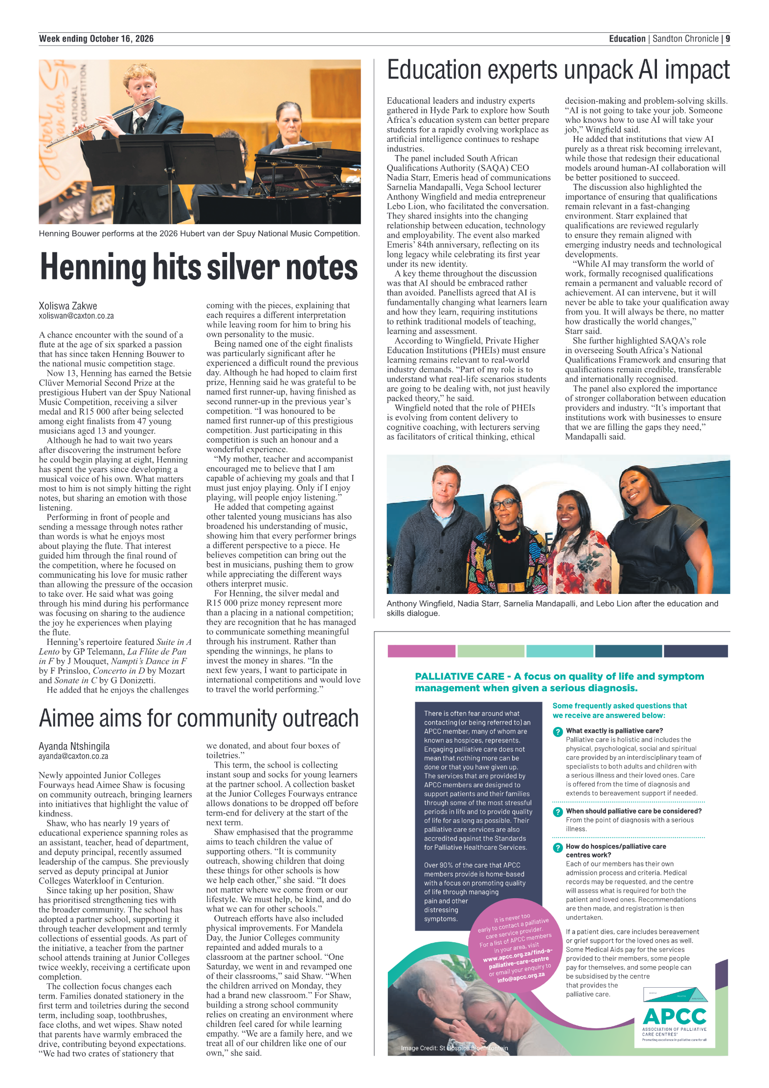 Sandton Chronicle 16 October 2026 page 8
